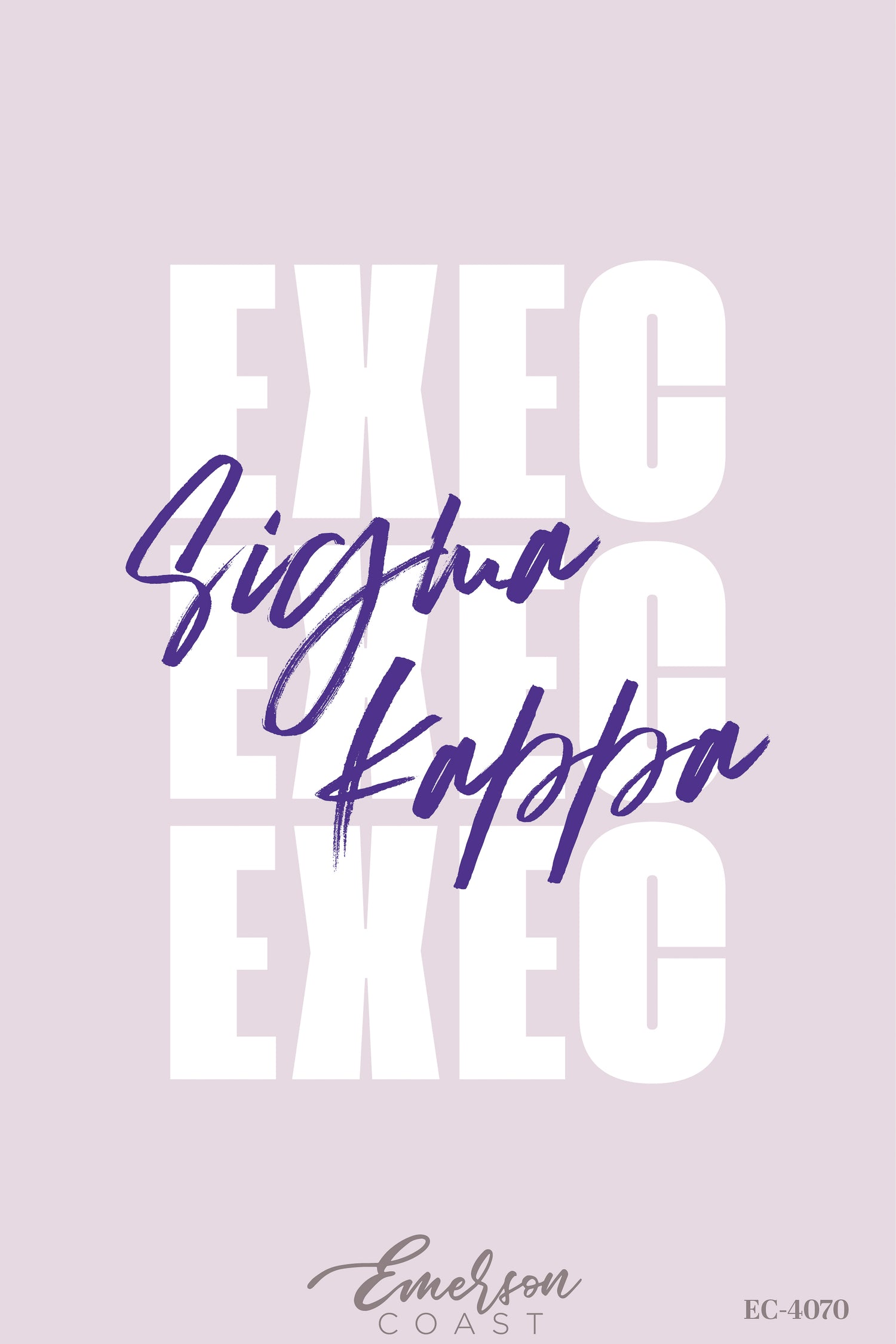 Sigma Kappa Orchid Exec Set
