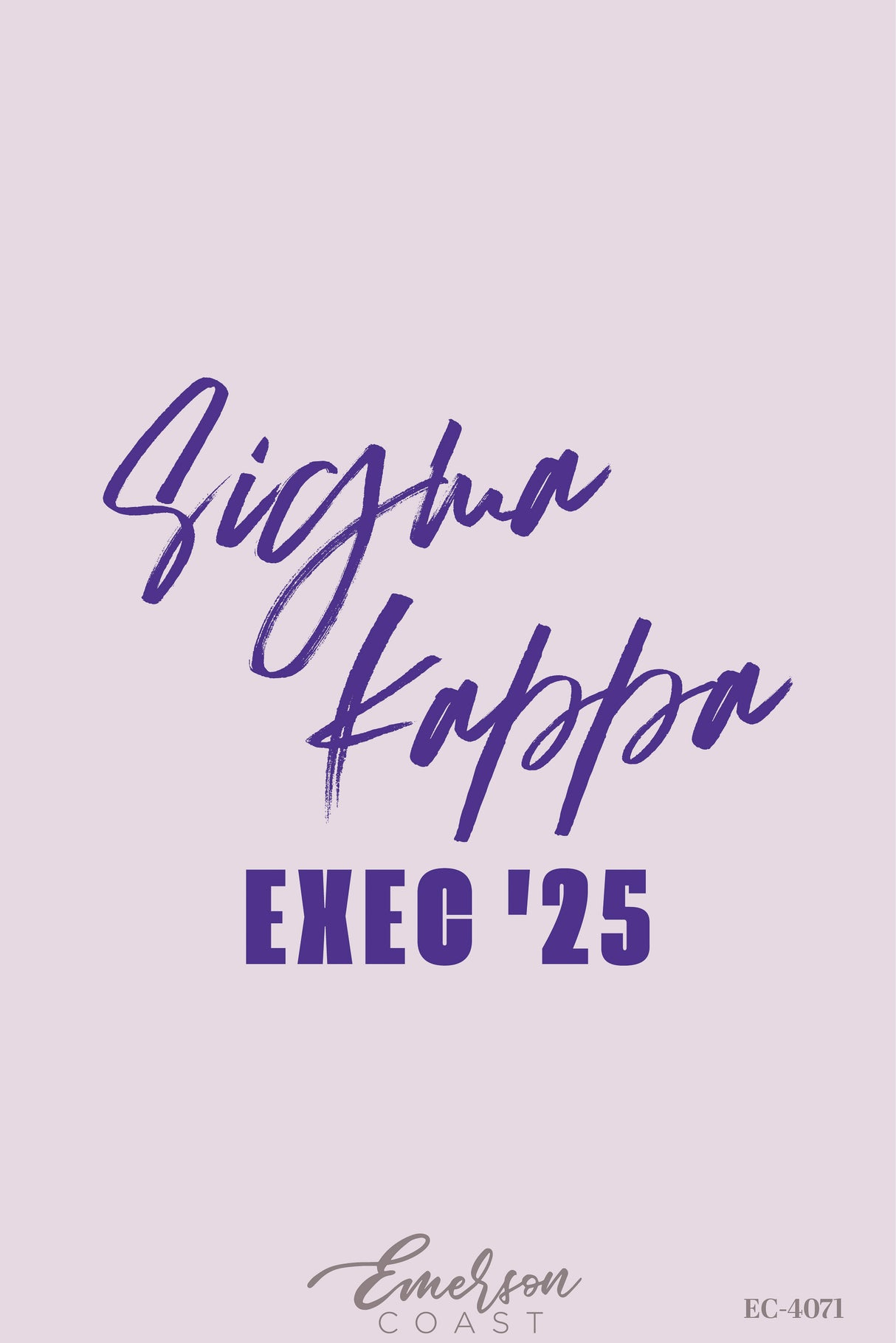 Sigma Kappa Orchid Exec Set