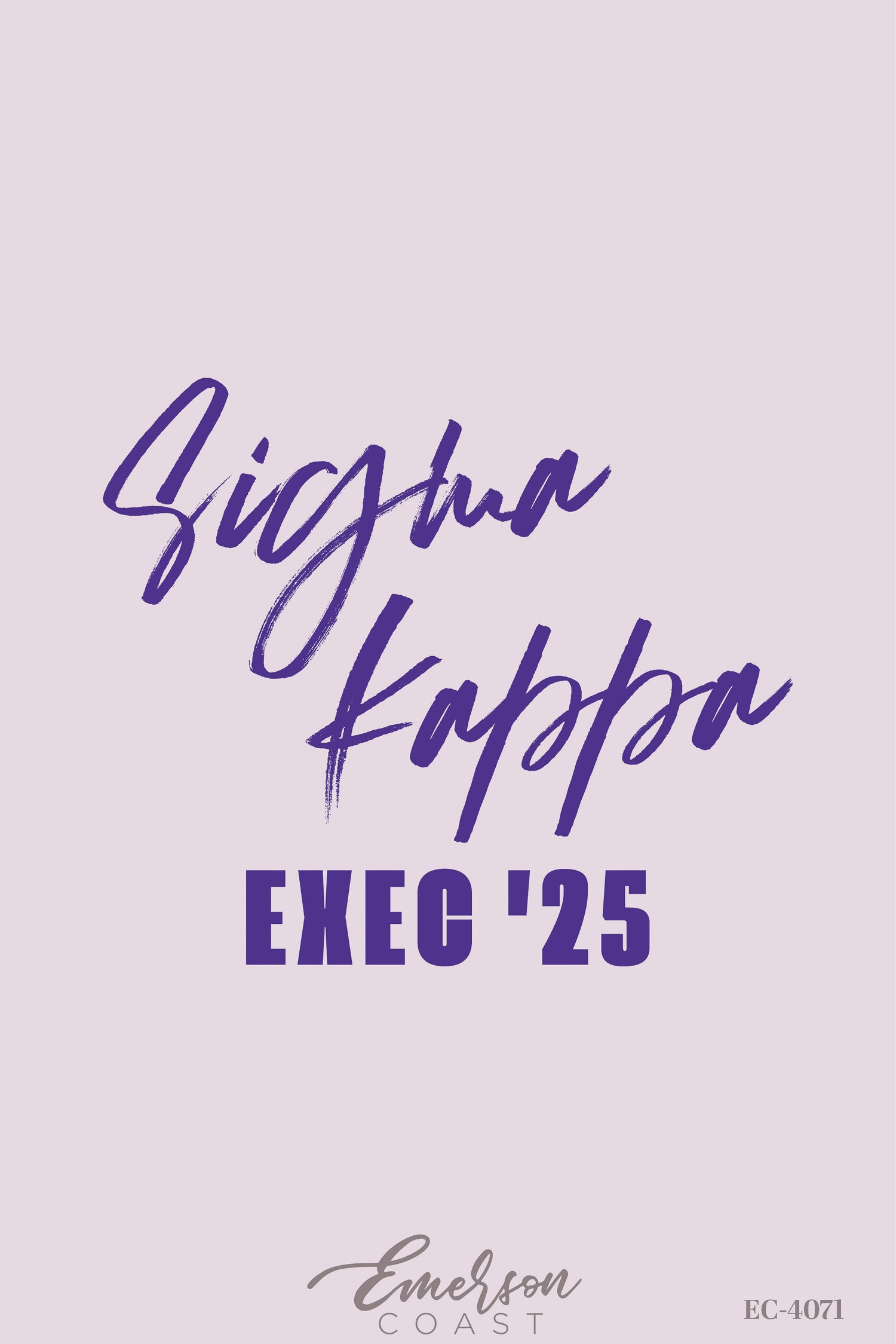 Sigma Kappa Orchid Exec Set