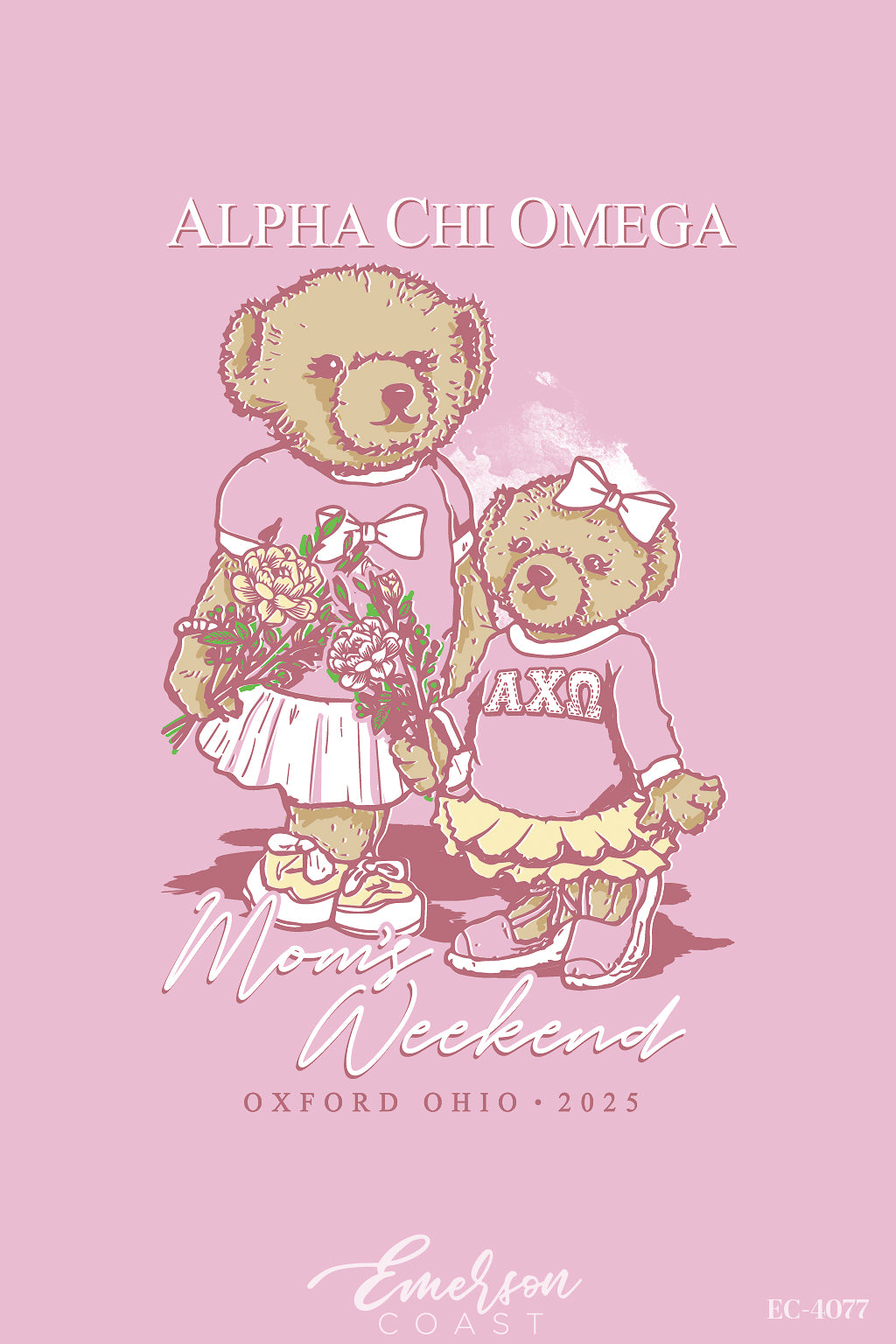 Alpha Chi Omega Miami University Mom's Weekend Bears T-Shirt