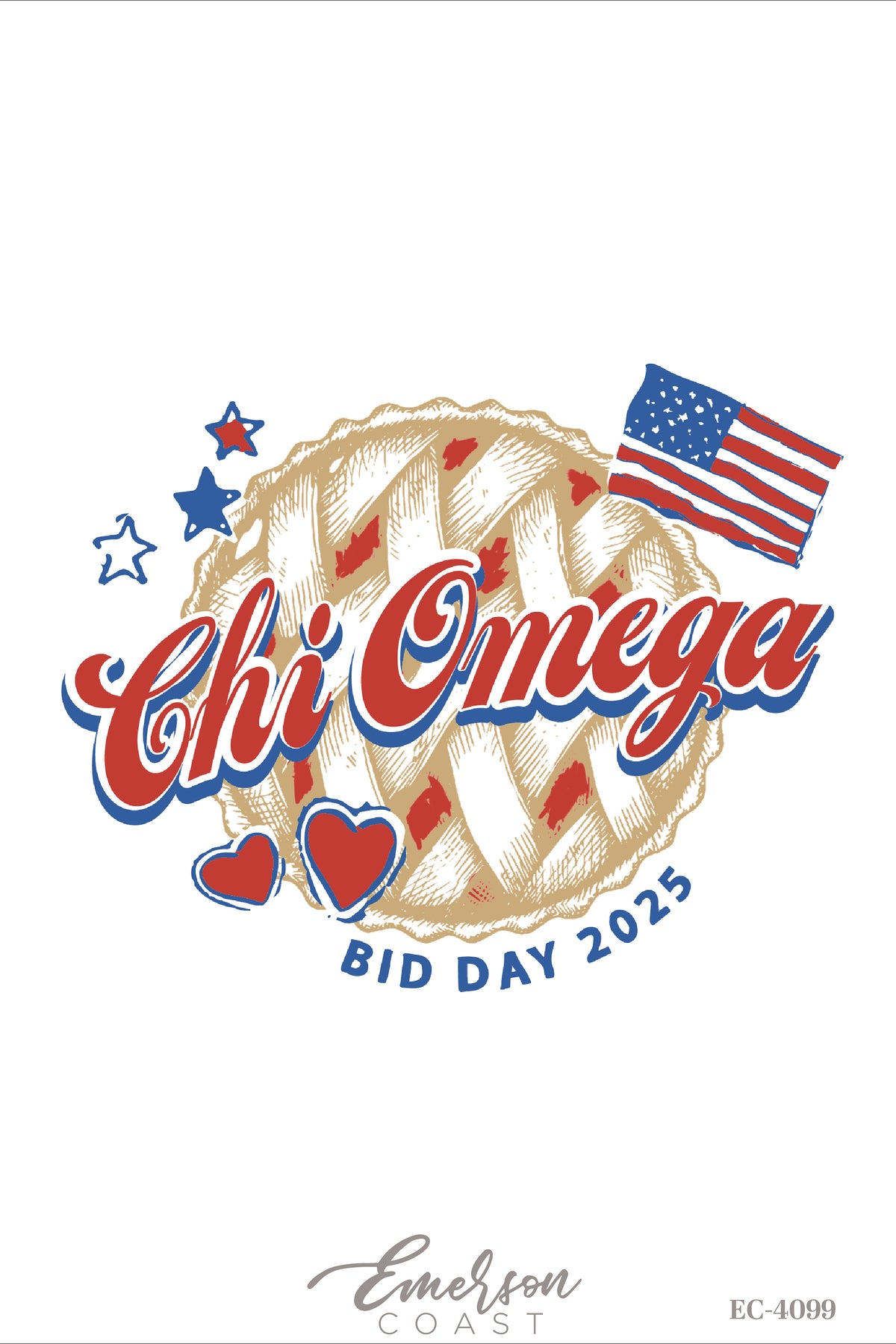Chi Omega Cherry Pie Bid Day T-Shirt