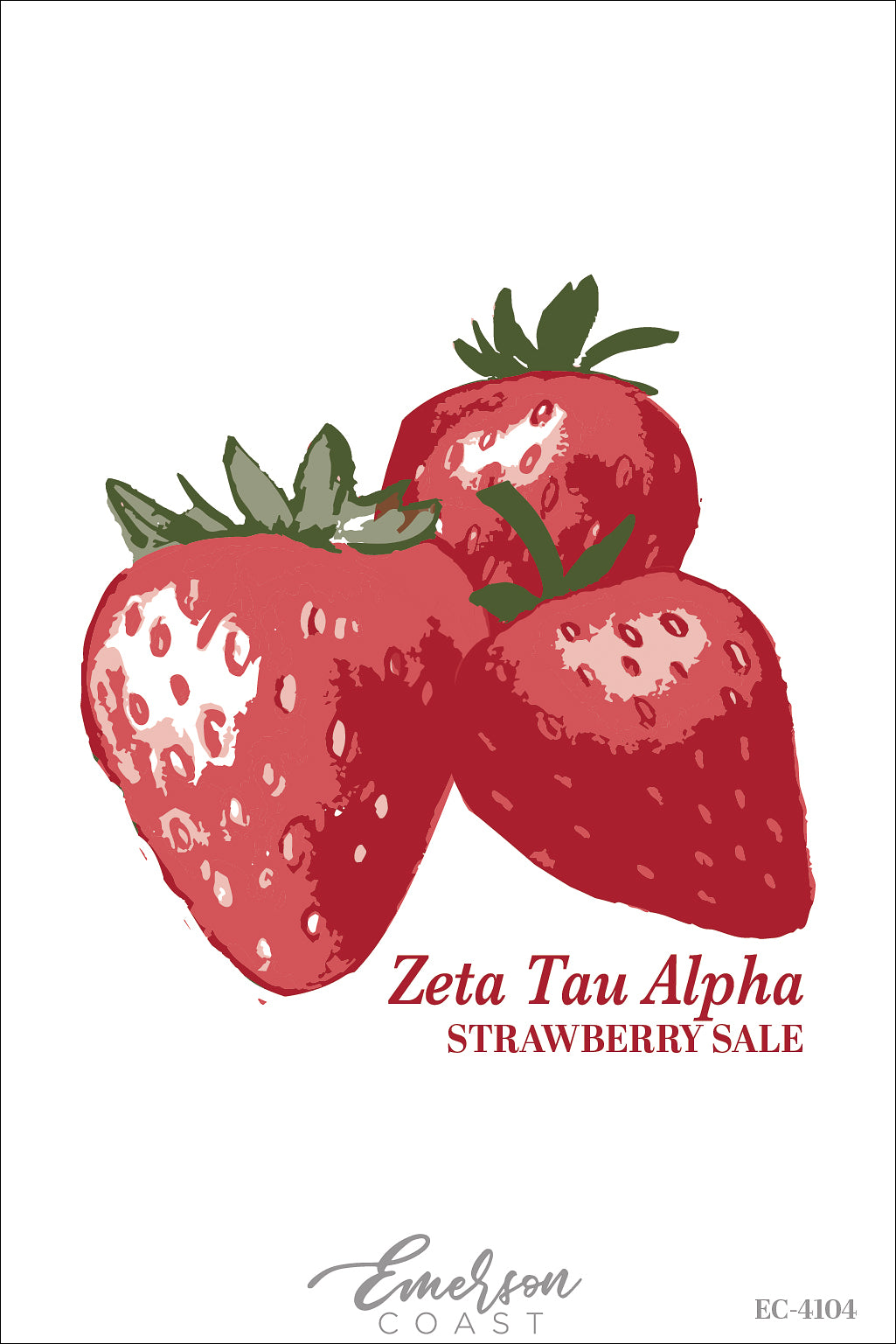 Zeta Tau Alpha Strawberry Sale Philanthropy T-Shirt