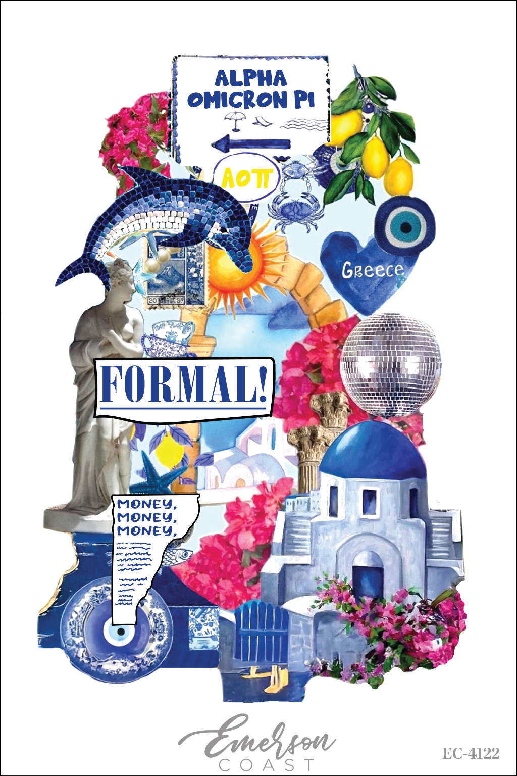 Alpha Omicron Pi University Of Oklahoma Greece Formal T-Shirt