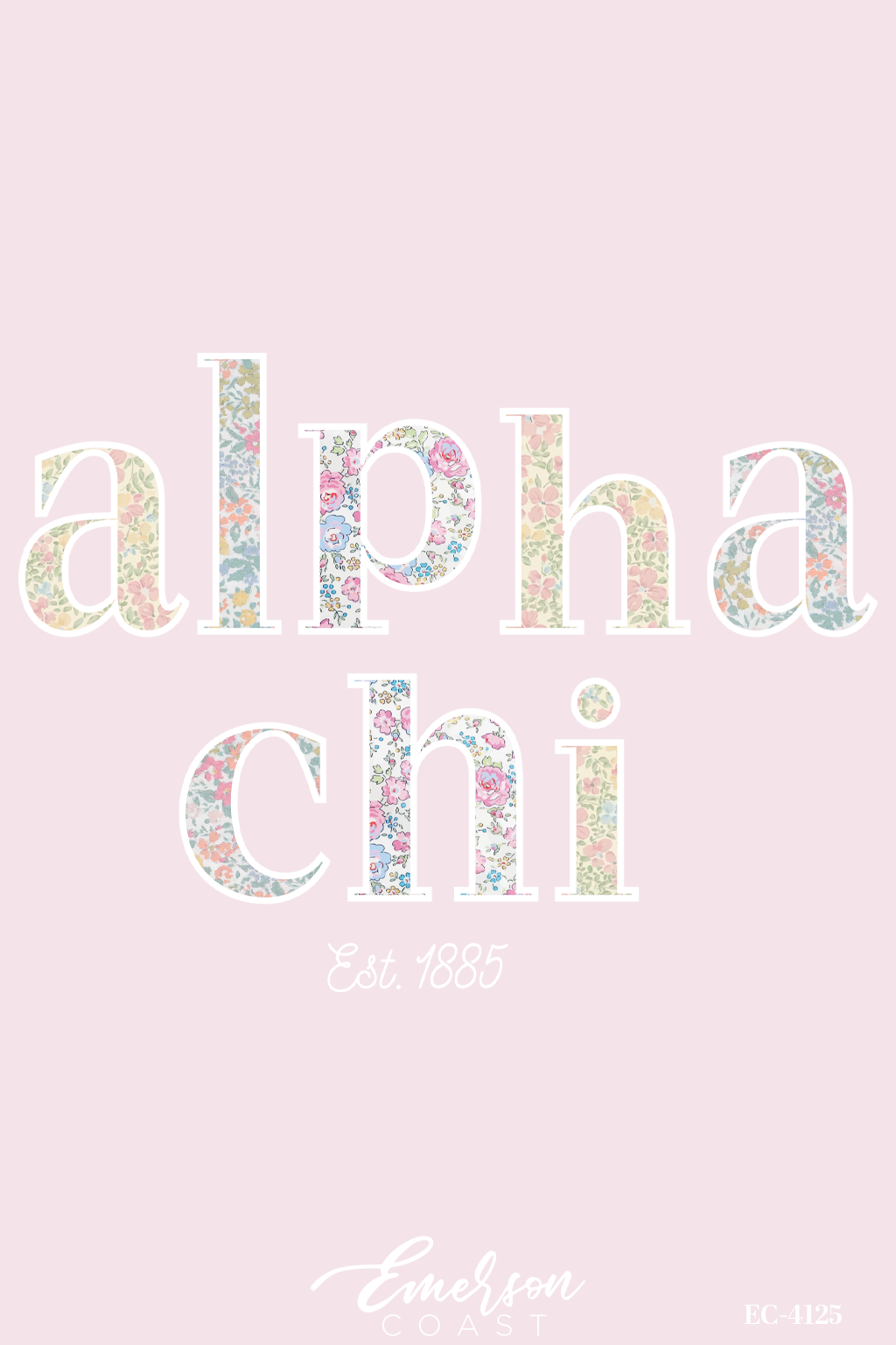Alpha Chi Omega Floral Bid Day Tee
