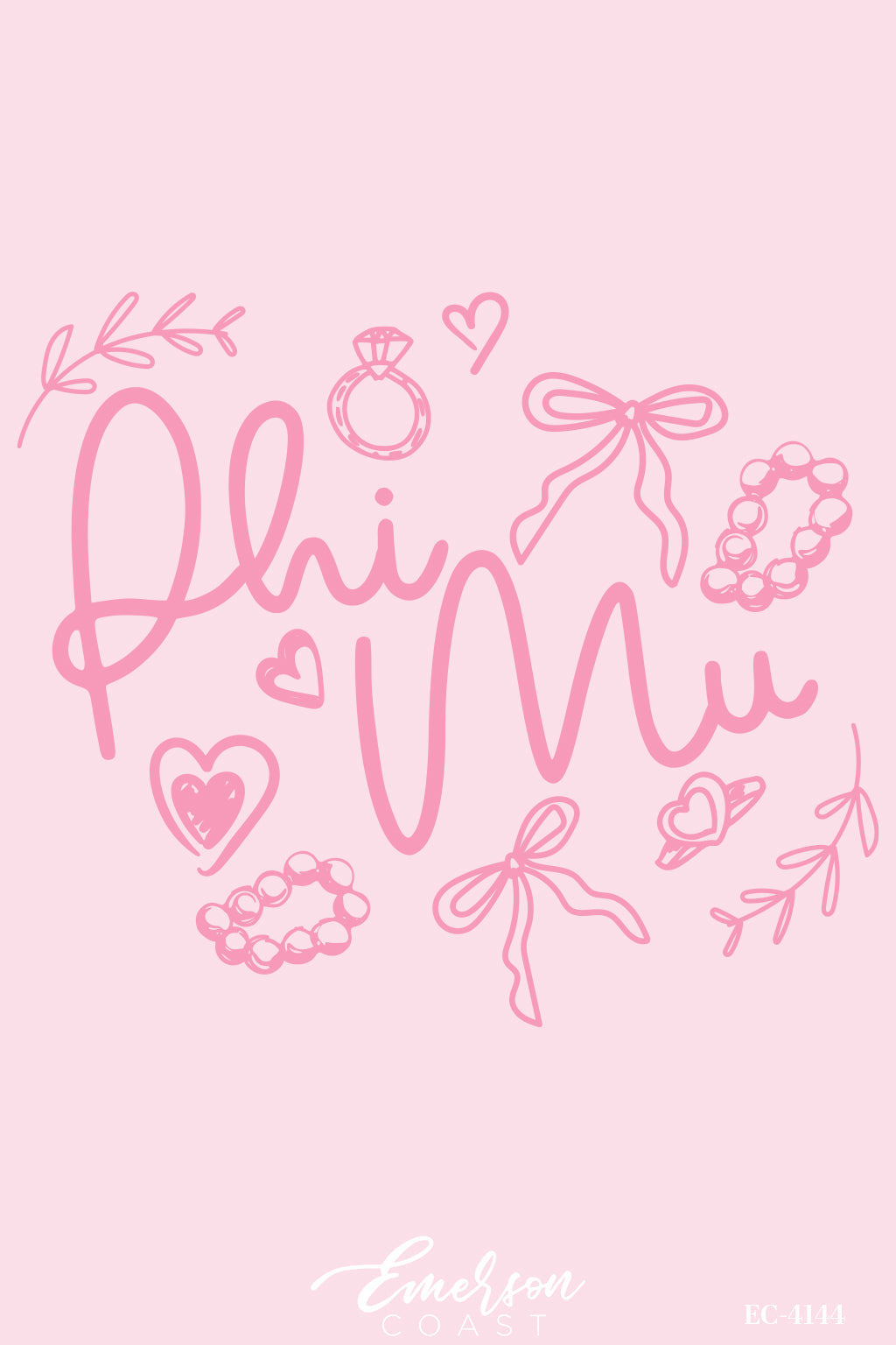 Phi Mu She Said Yes Bid Day Pink Tank T-Shirt