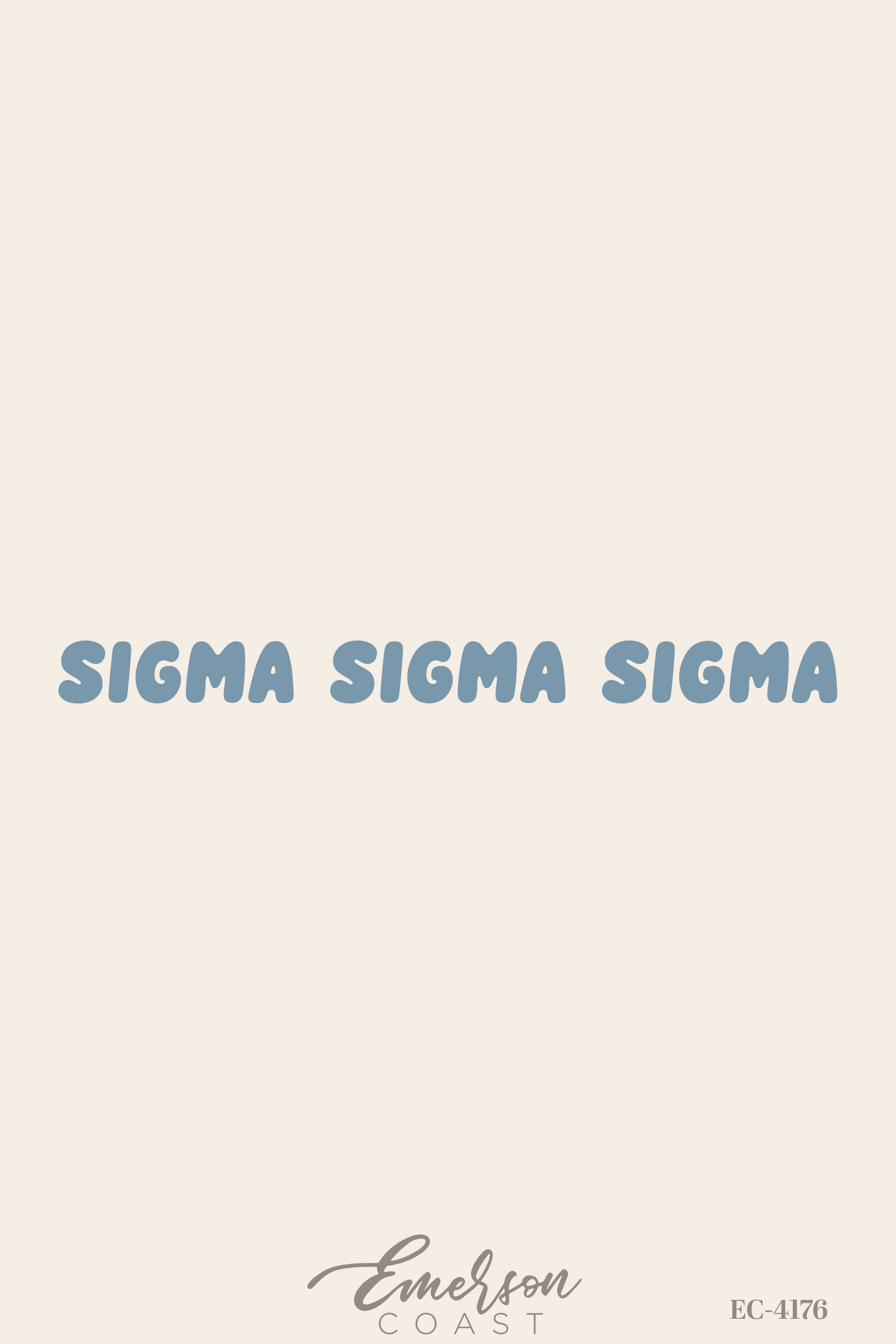 Sigma Sigma Sigma Bubble Font Tank Set