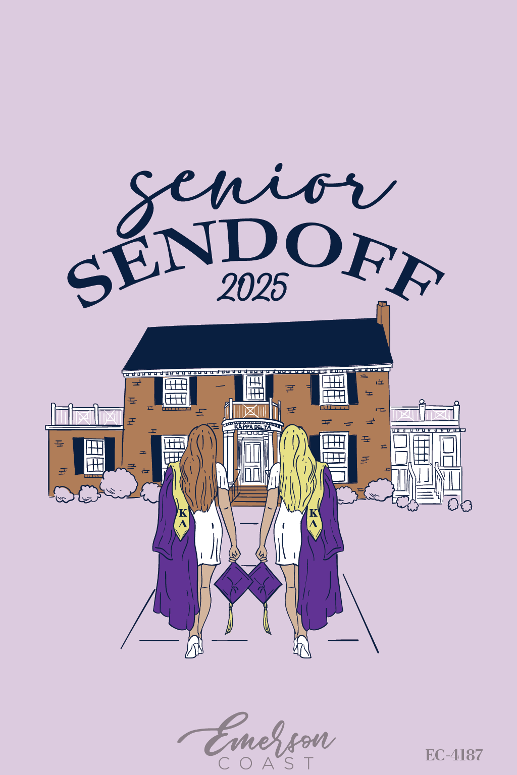 Kappa Delta East Carolina University Senior Send Off T-Shirt