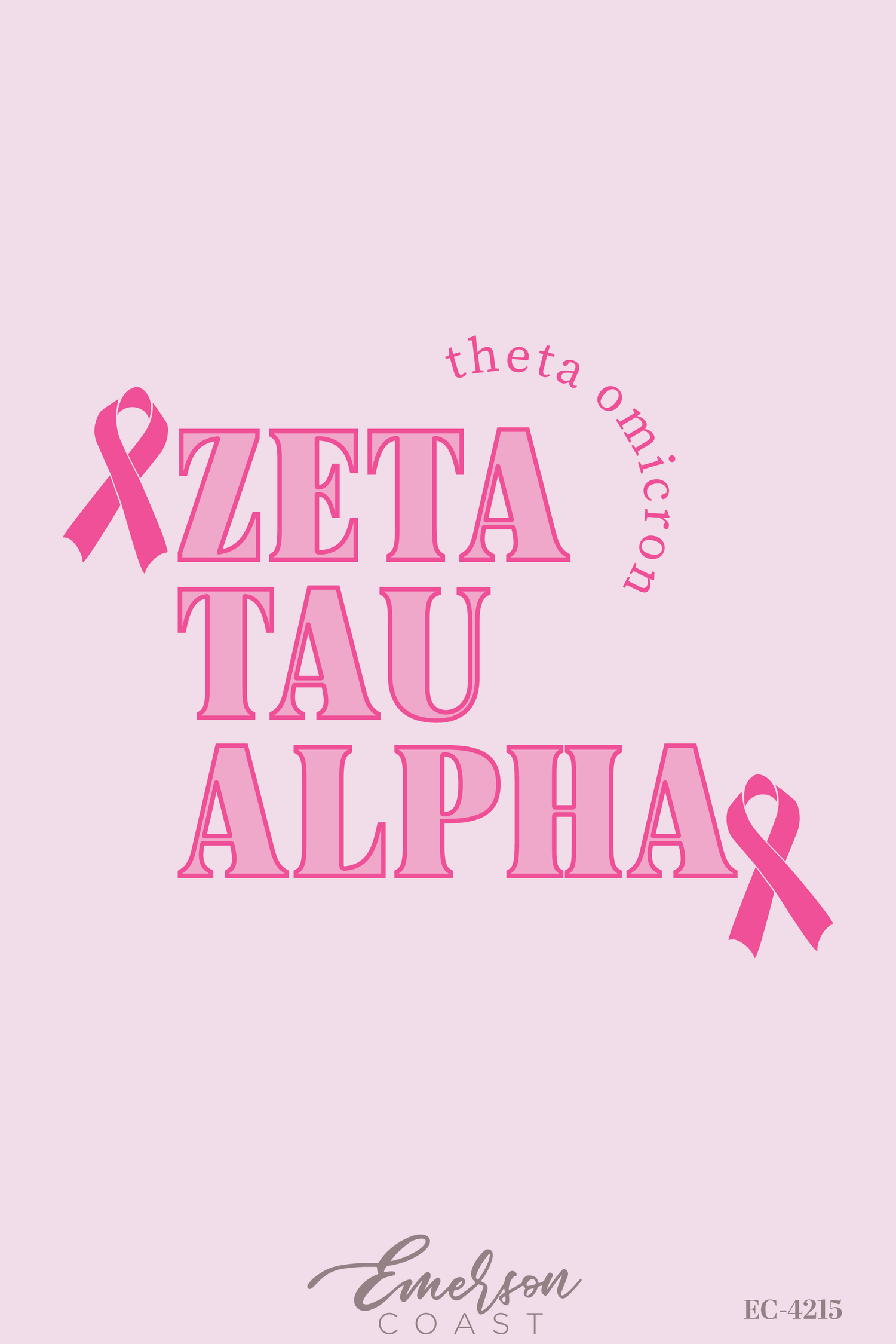 Zeta Tau Alpha Think Pink Recruitment T-Shirt