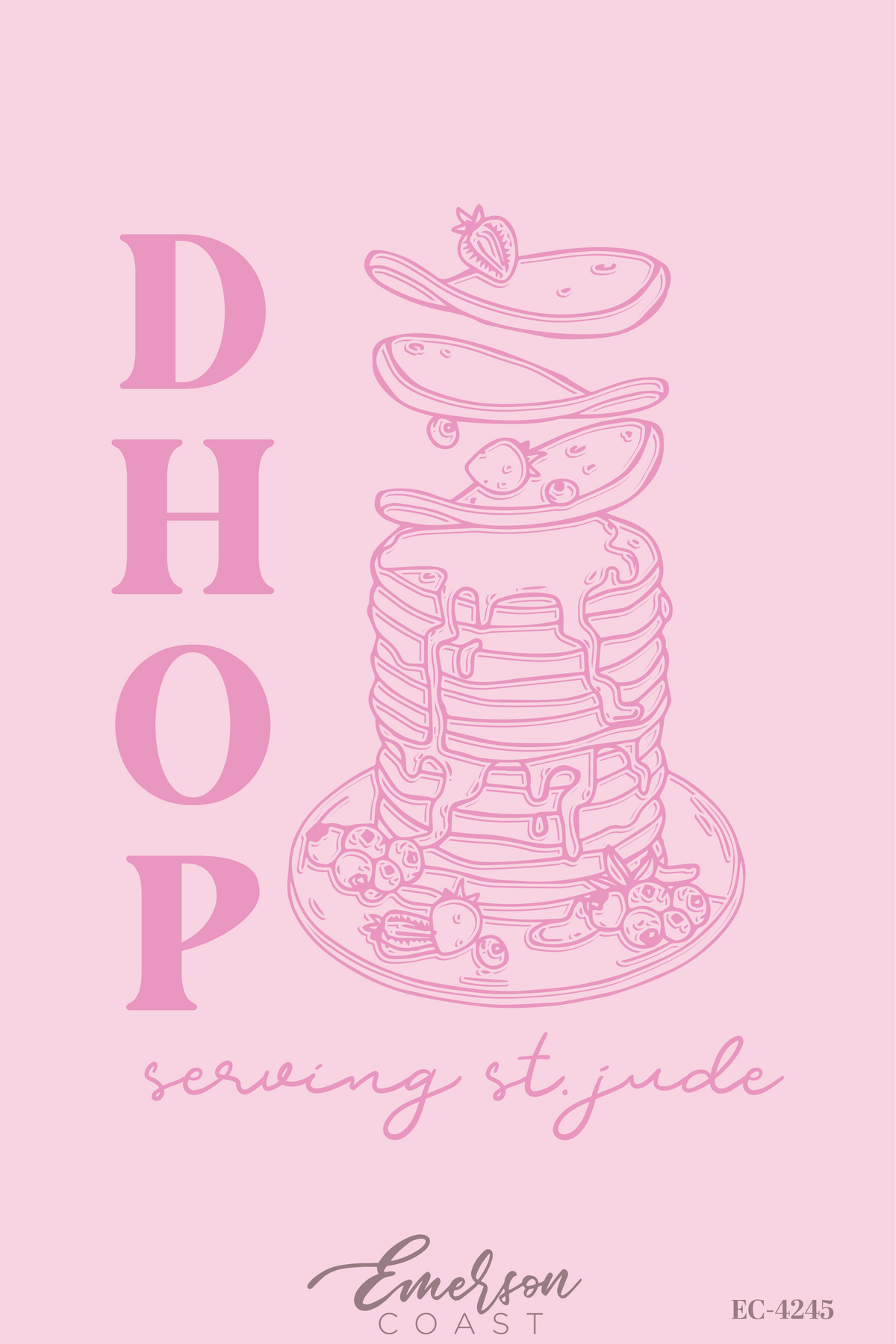 Delta Delta Delta Serving St. Jude Pancake Philanthropy T-Shirt