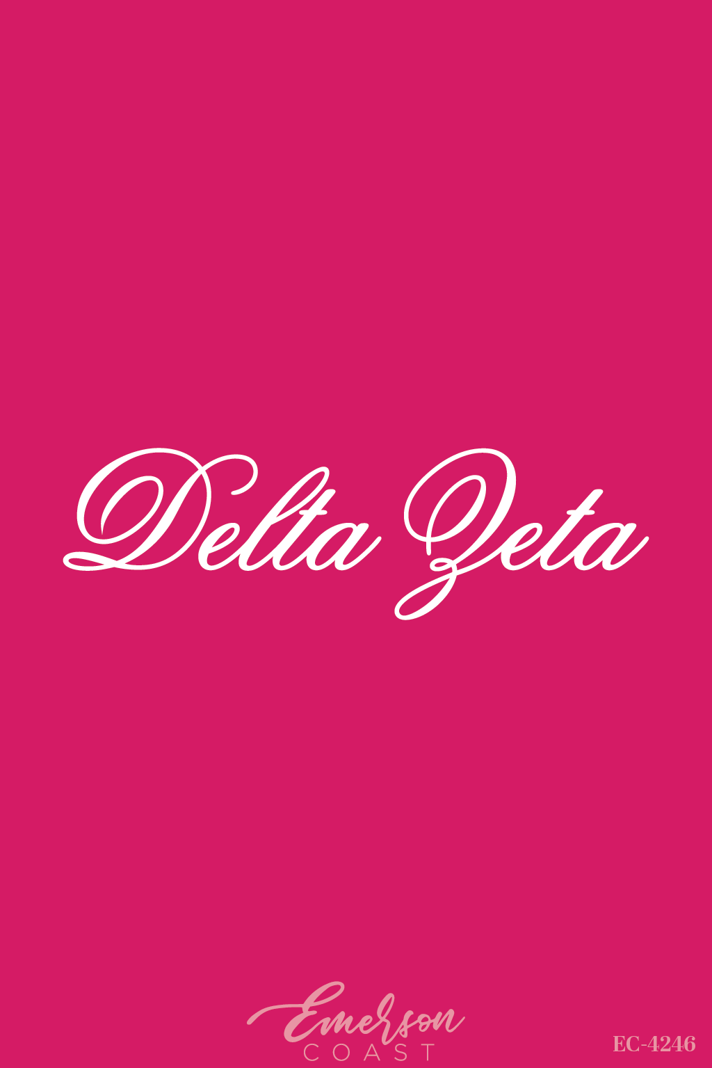 Delta Zeta Simple Scripty Recruitment T-Shirt