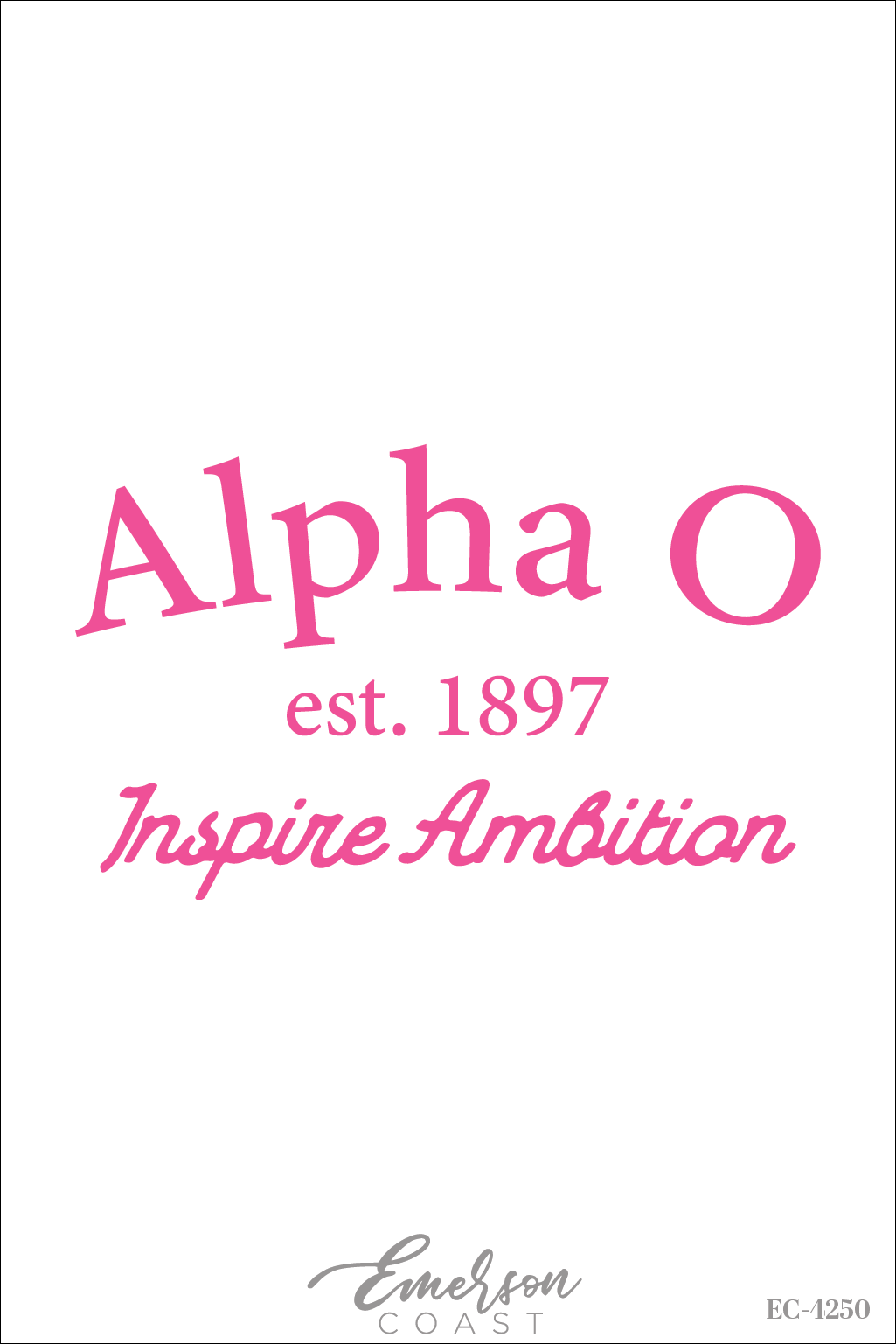 Alpha Omicron Pi Inspire Ambition Simple T-Shirt