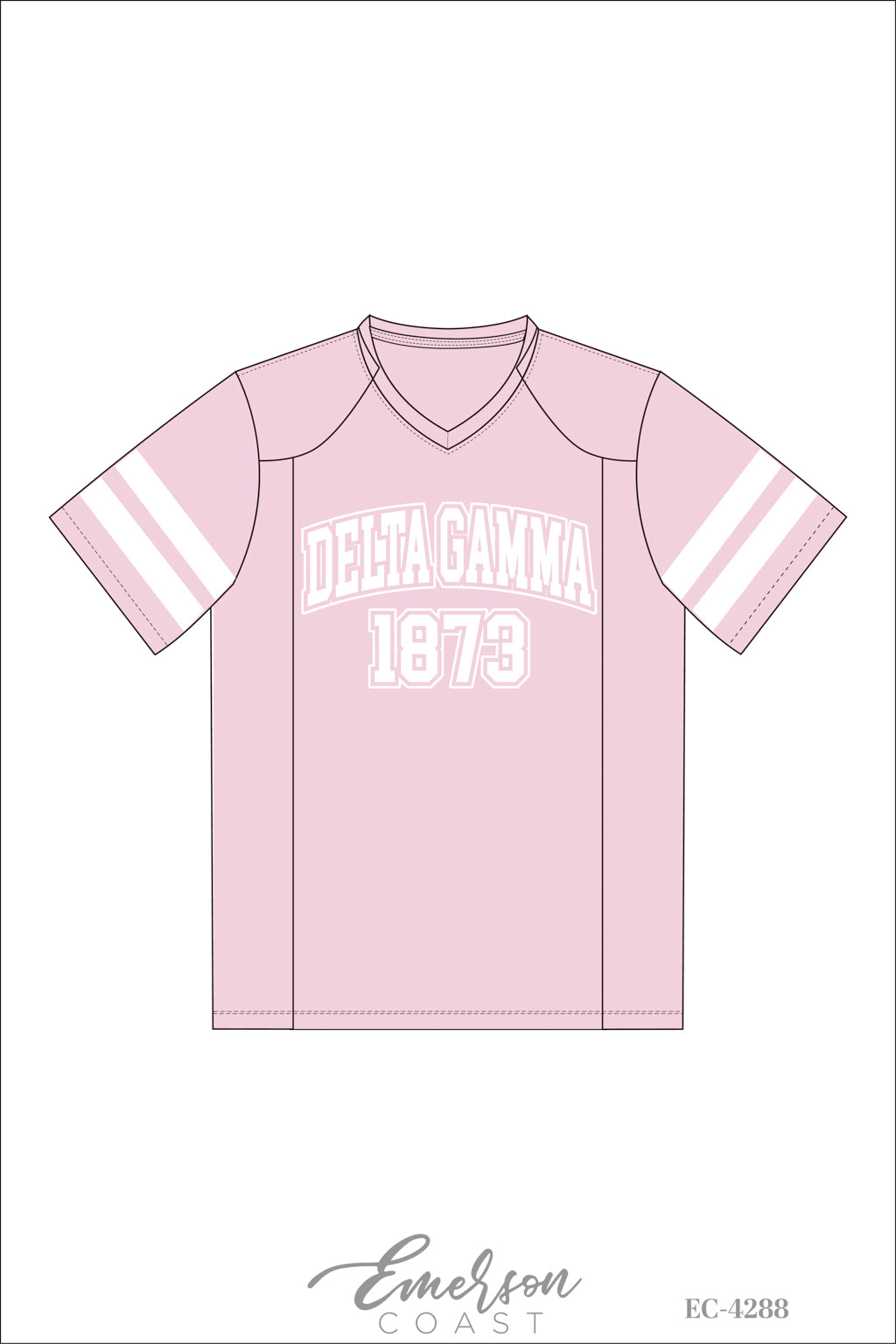 Delta Gamma Work Week Sublimated Football Jersey