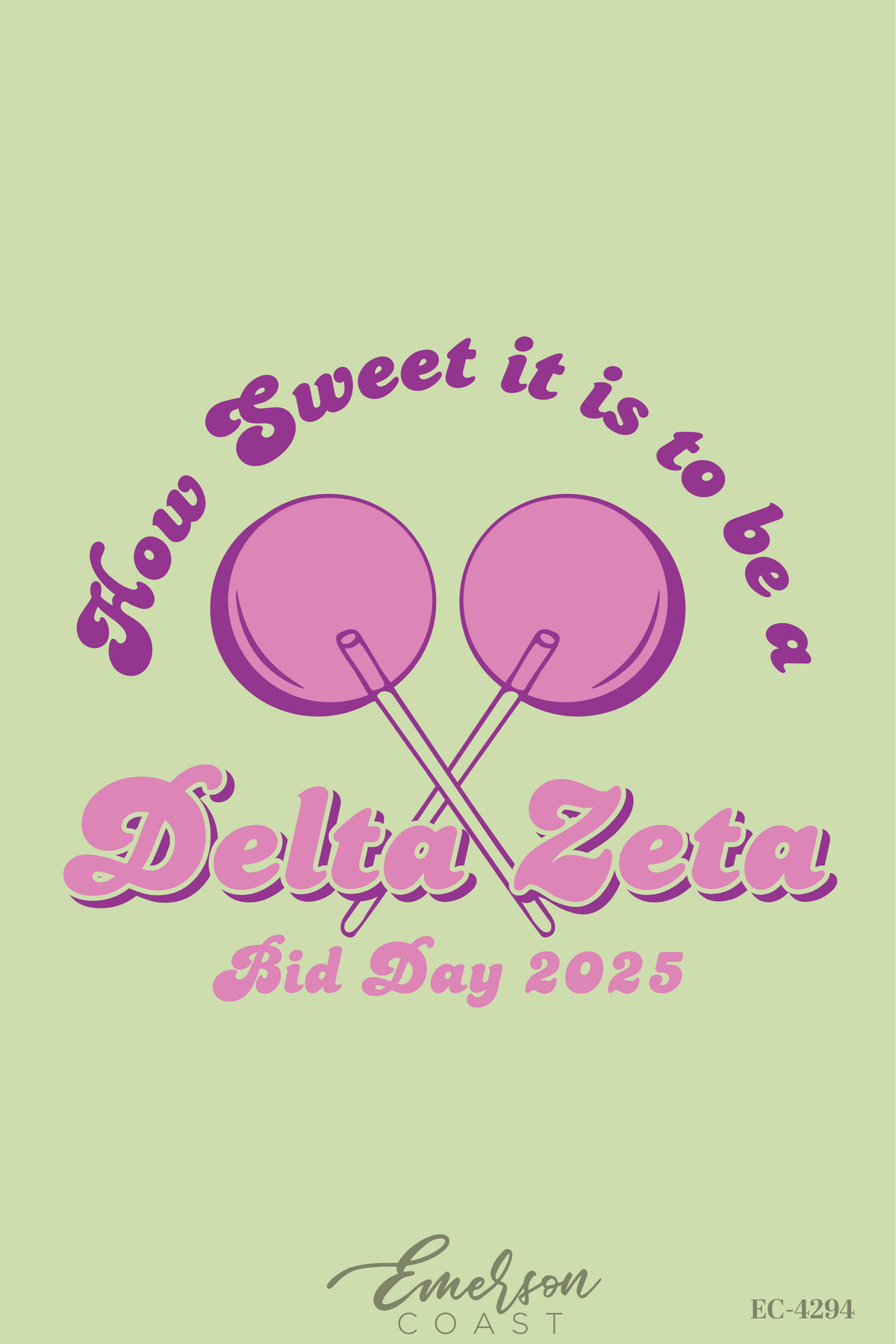 Delta Zeta How Sweet It Is To Be DZ Bid Day T-Shirt