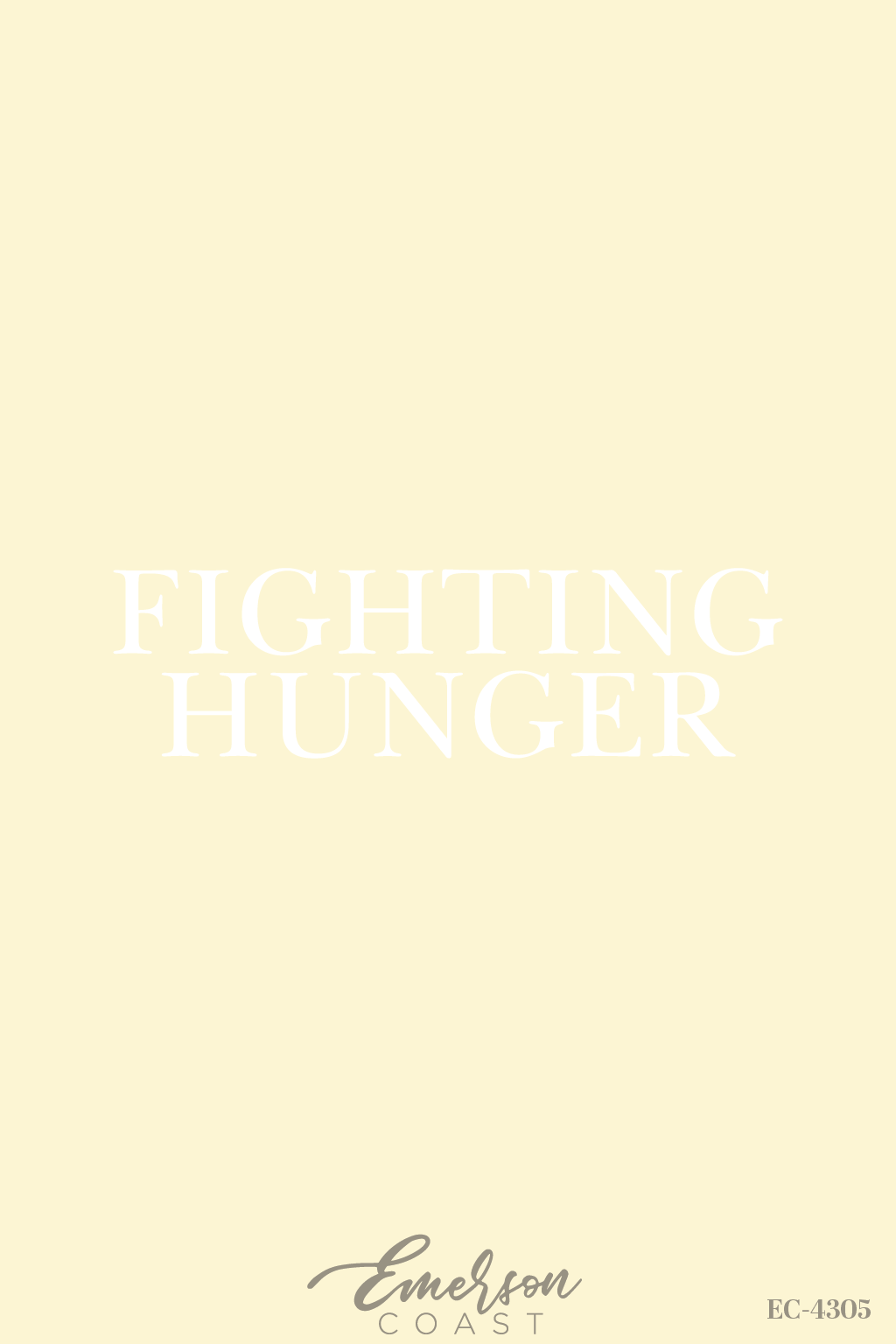 Alpha Gamma Delta Fighting Hunger Rolled Cuff T-Shirt