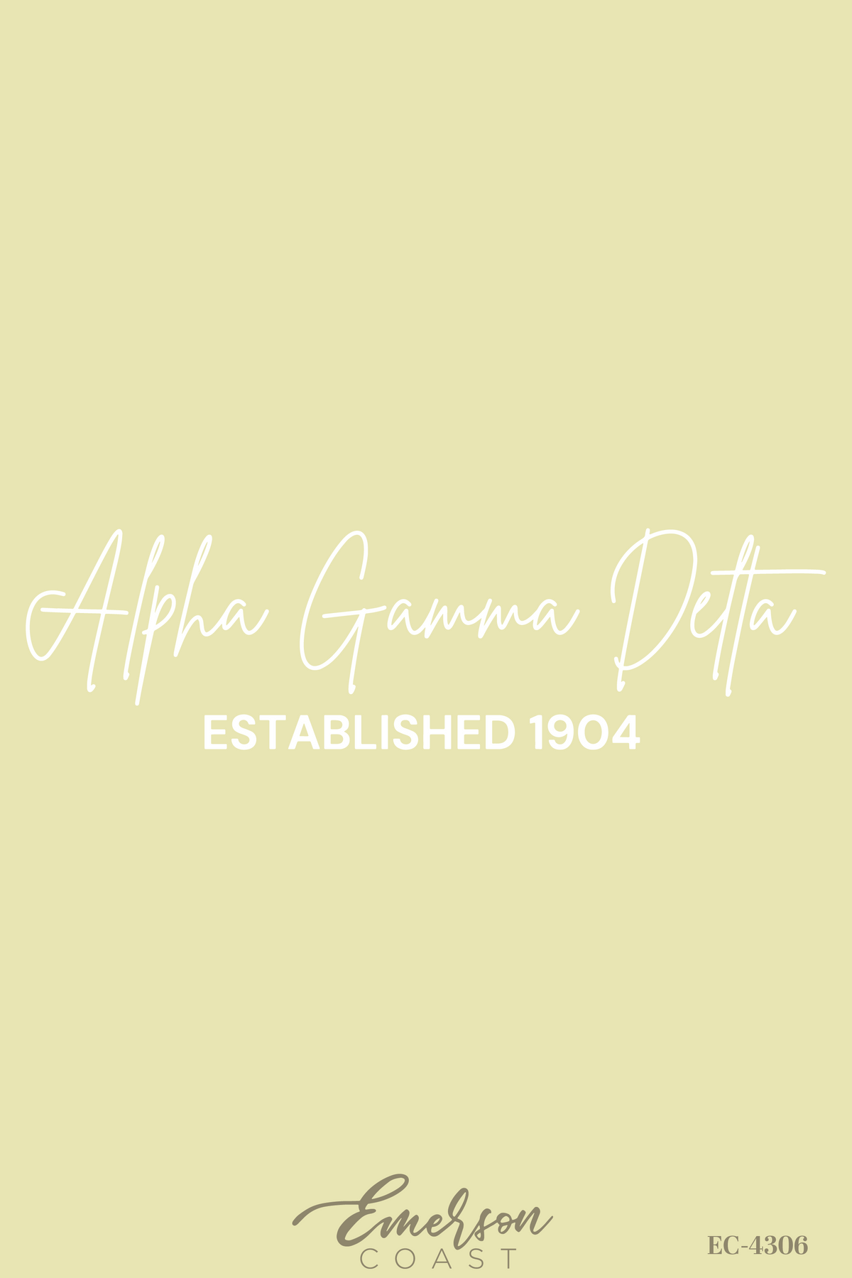 Alpha Gamma Delta Yellow Recruitment Slouchy T-Shirt