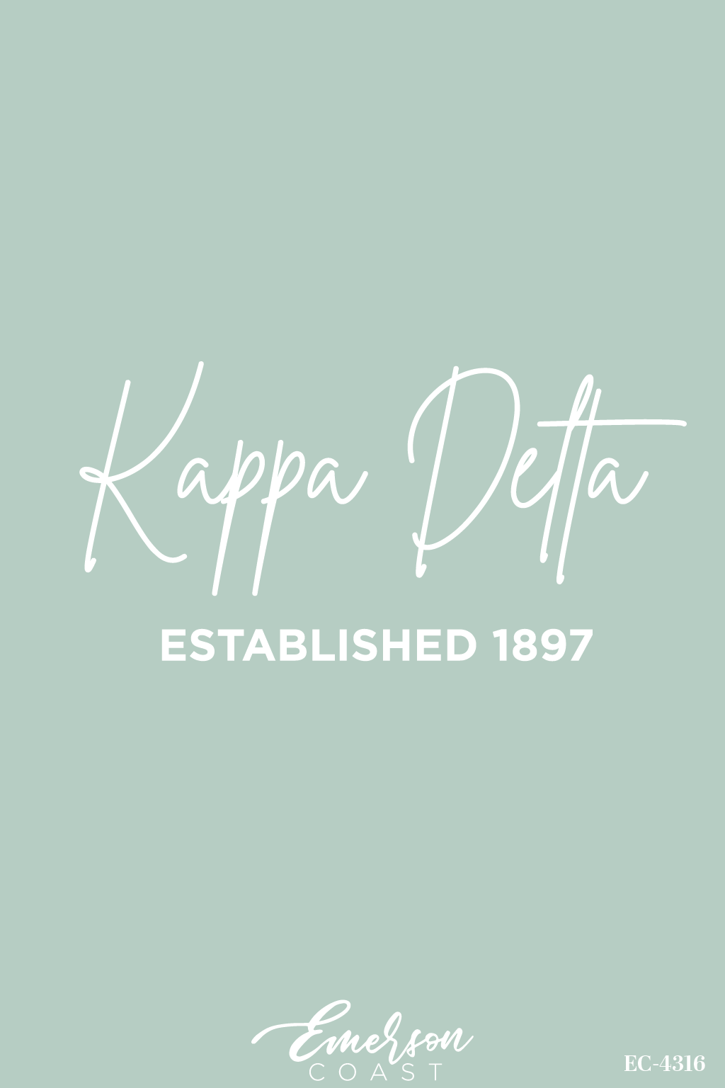 Kappa Delta Simple Mint Green Recruitment Tee