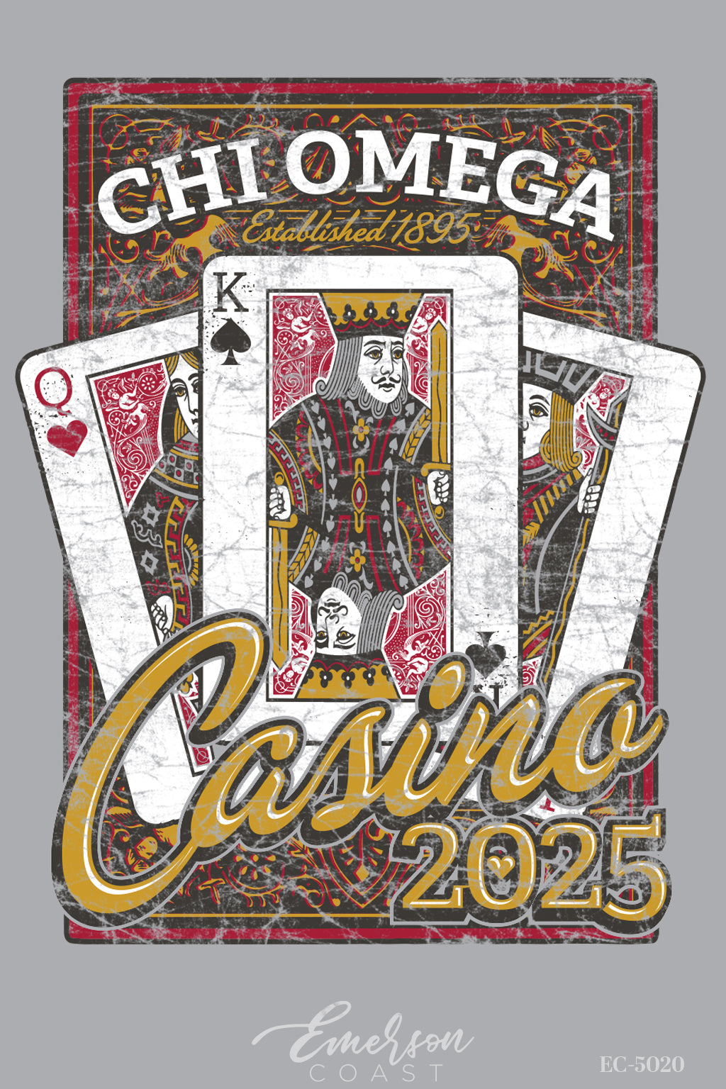 Chi Omega Casino Formal T-Shirt