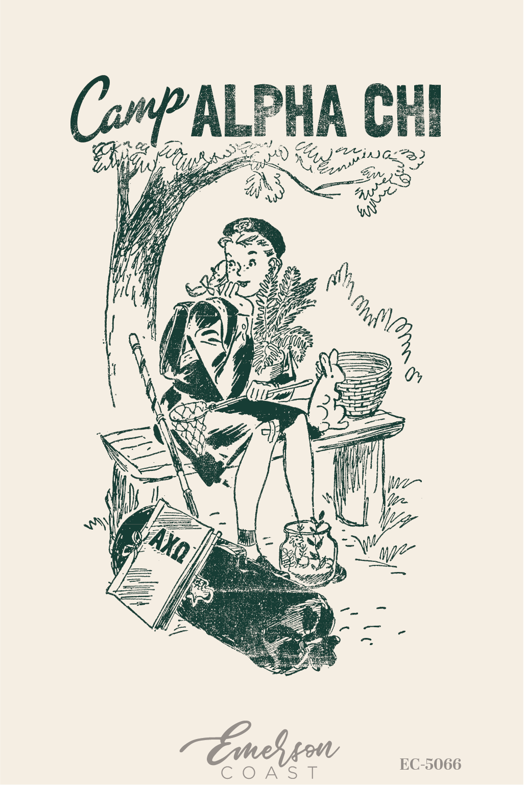 Alpha Chi Omega Camp Theme Work Week T-Shirt