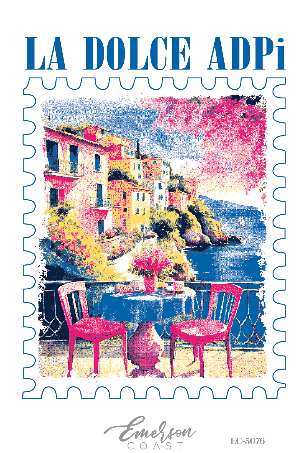 Alpha Delta Pi La Dolce ADPI Bid Day T-Shirt