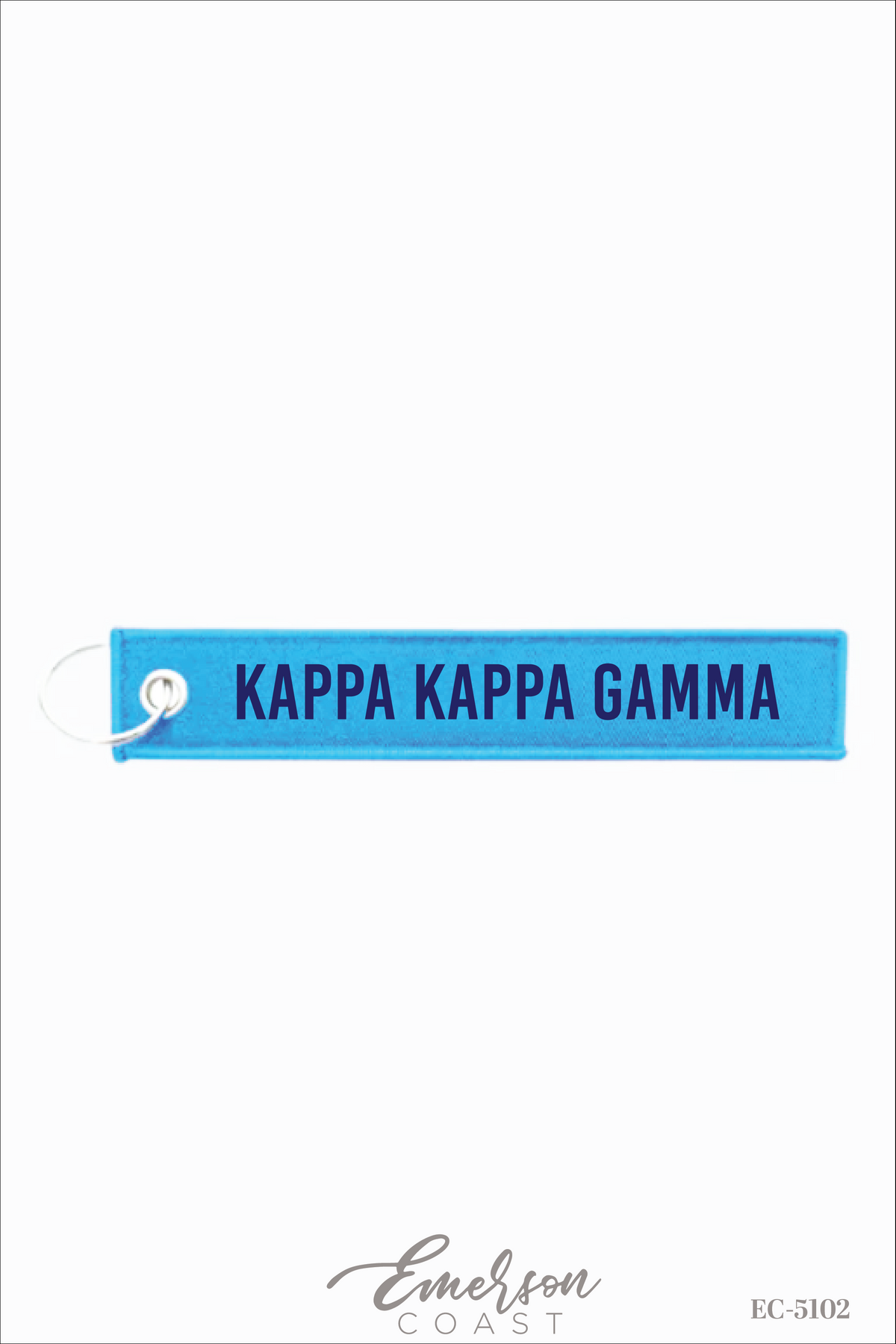 Kappa Kappa Gamma Blue Bid Day Keychain