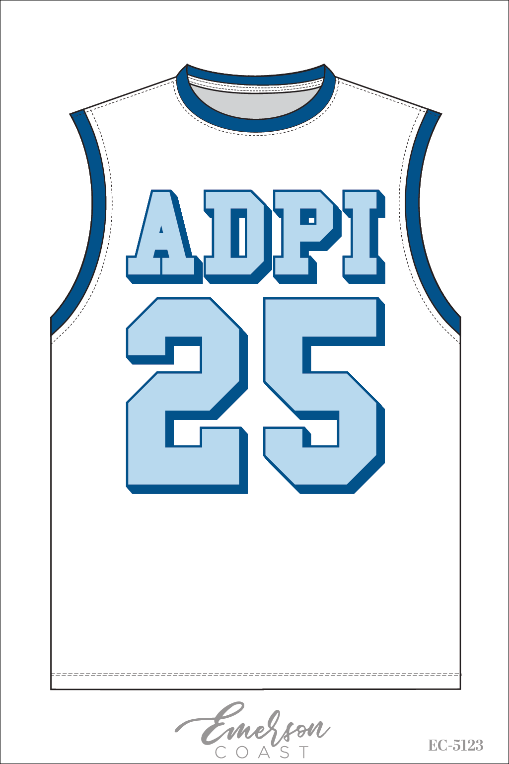 Alpha Delta Pi Basketball Bid Day Jersey