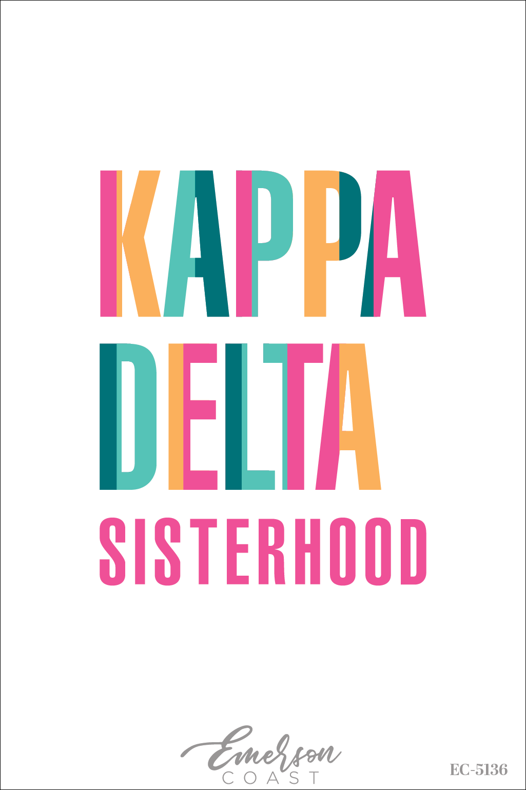 Kappa Delta Bold Sisterhood T-Shirt