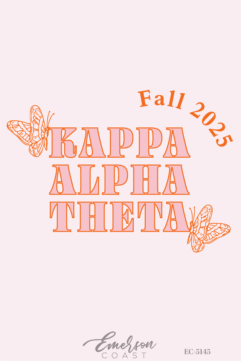 Kappa Alpha Theta Butterfly Recruitment T-Shirt
