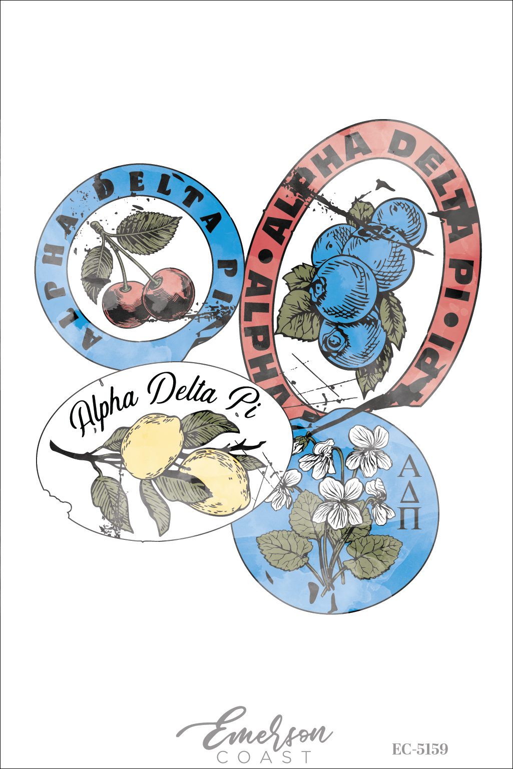 Alpha Delta Pi The Berry Best Work Week Tee