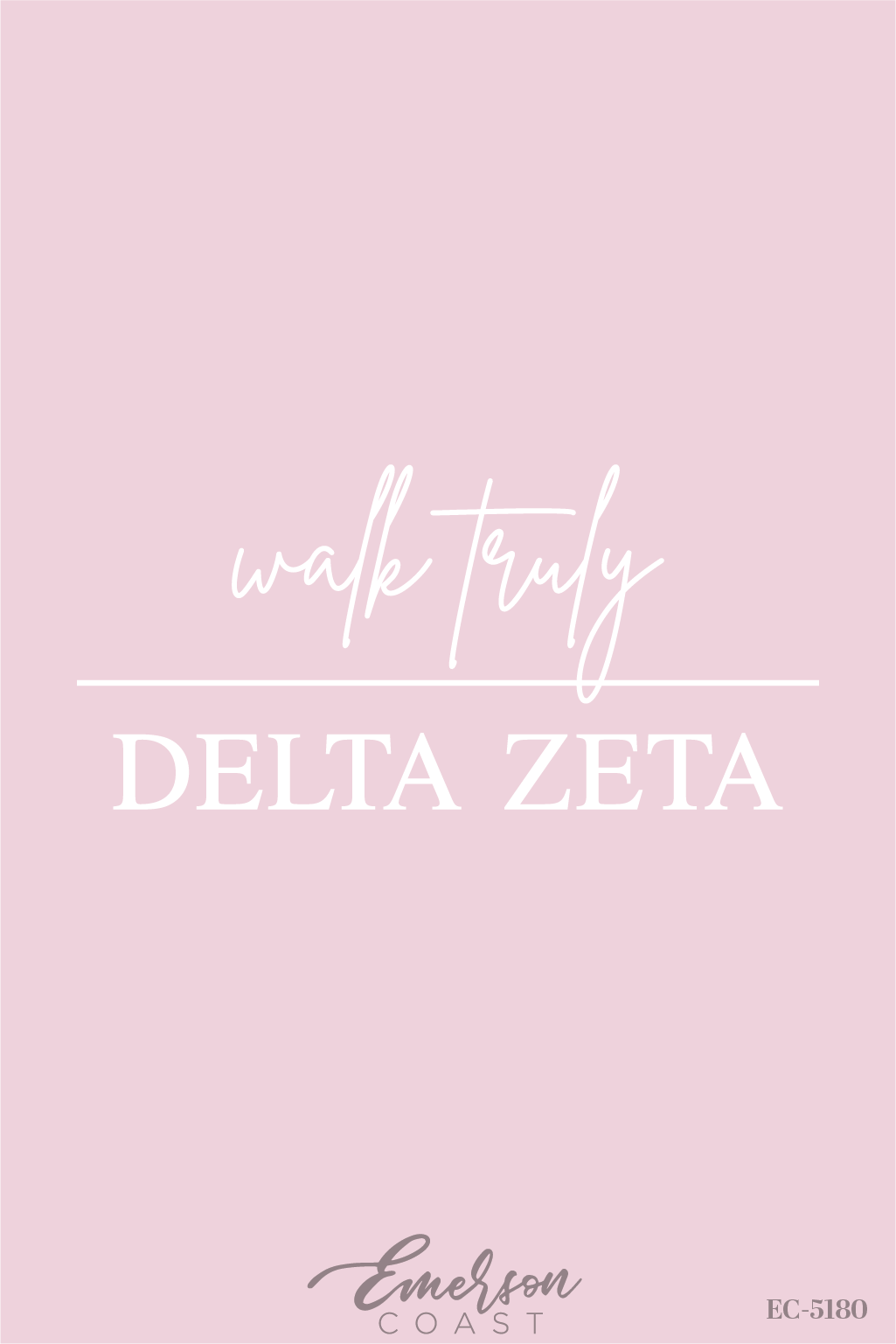 Delta Zeta Walk Truly Recruitment T-Shirt