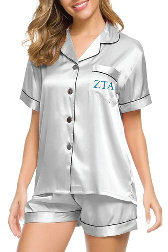 Zeta Tau Alpha Silver Bid Day Pajamas