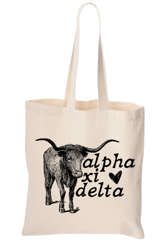 Alpha Xi Delta Longhorn Tote