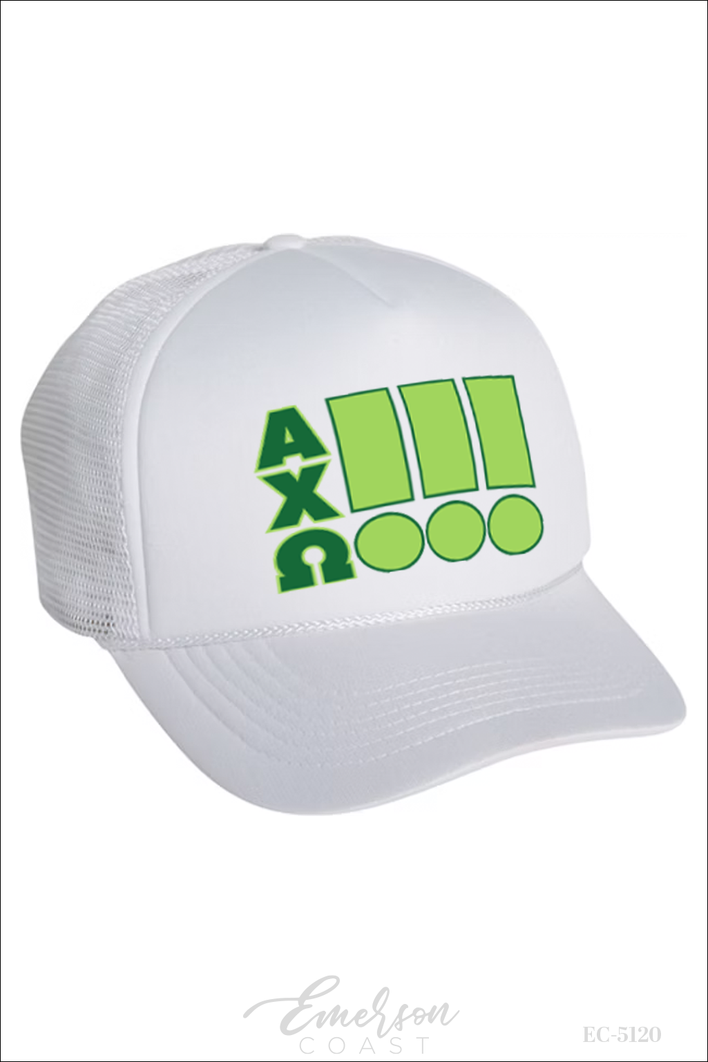 Alpha Chi Omega White Bid Day Hat