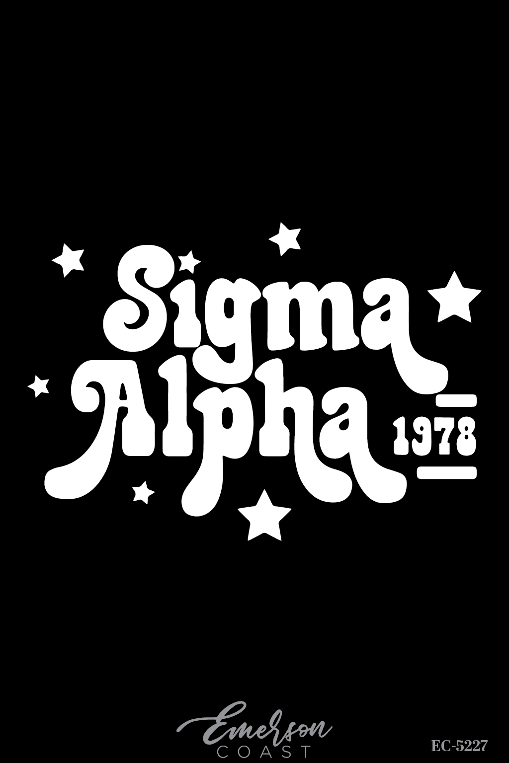 Sigma Alpha Black PR Tee