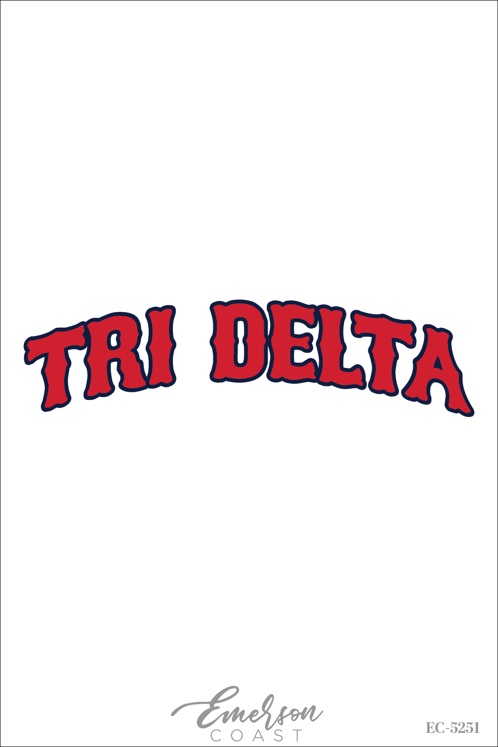 Delta Delta Delta Baseball Bid Day T-Shirt