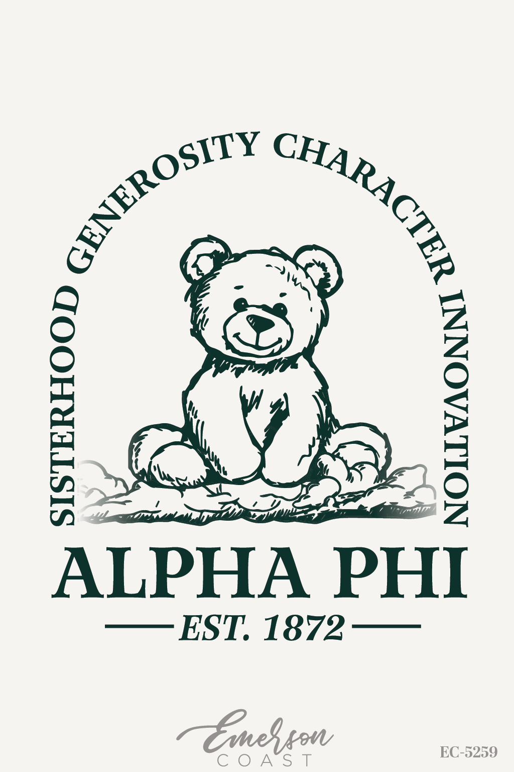 Alpha Phi Sisterhood Bear PR T-Shirt