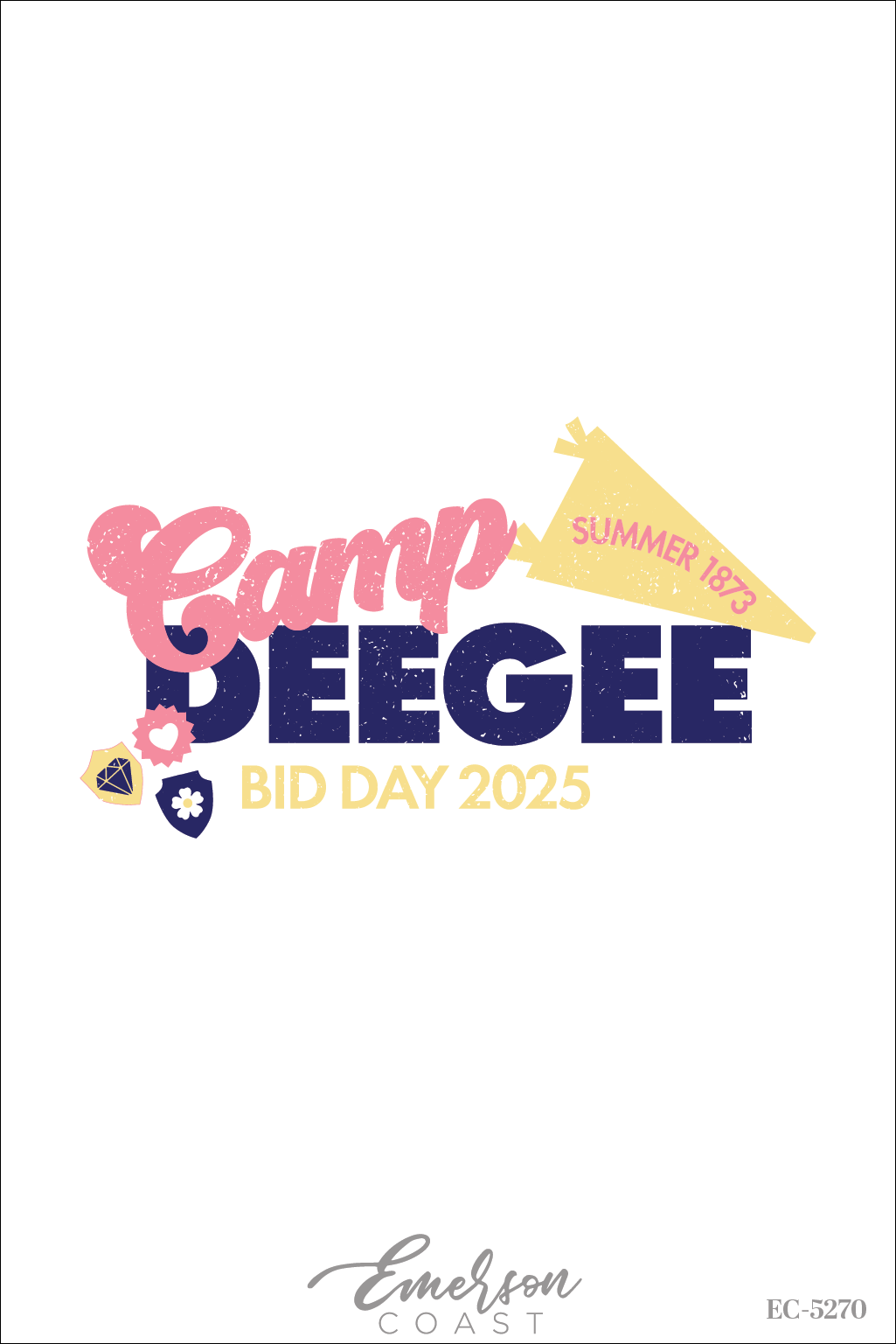 Delta Gamma Camp Theme Bid Day T-Shirt