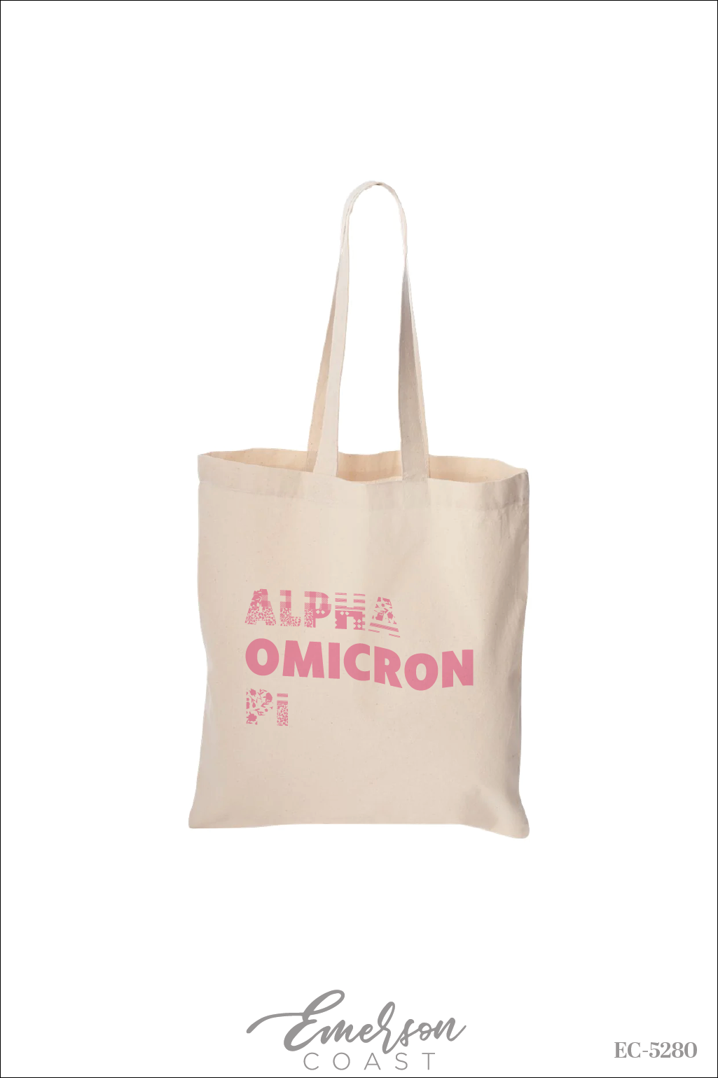 Alpha Omicron Pi Patchwork Bid Day Tote