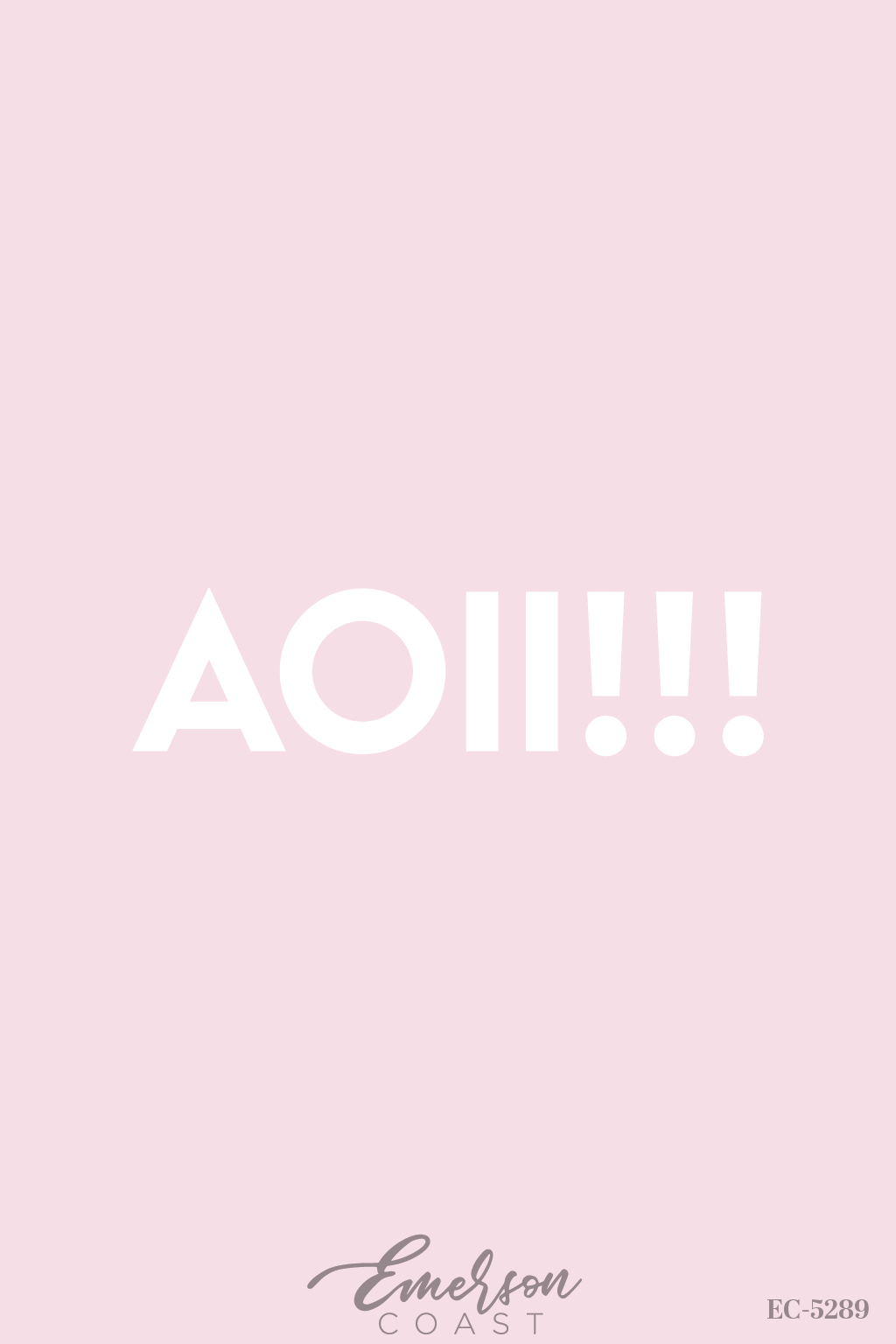 Alpha Omicron Pi Light Pink FDOC T-Shirt