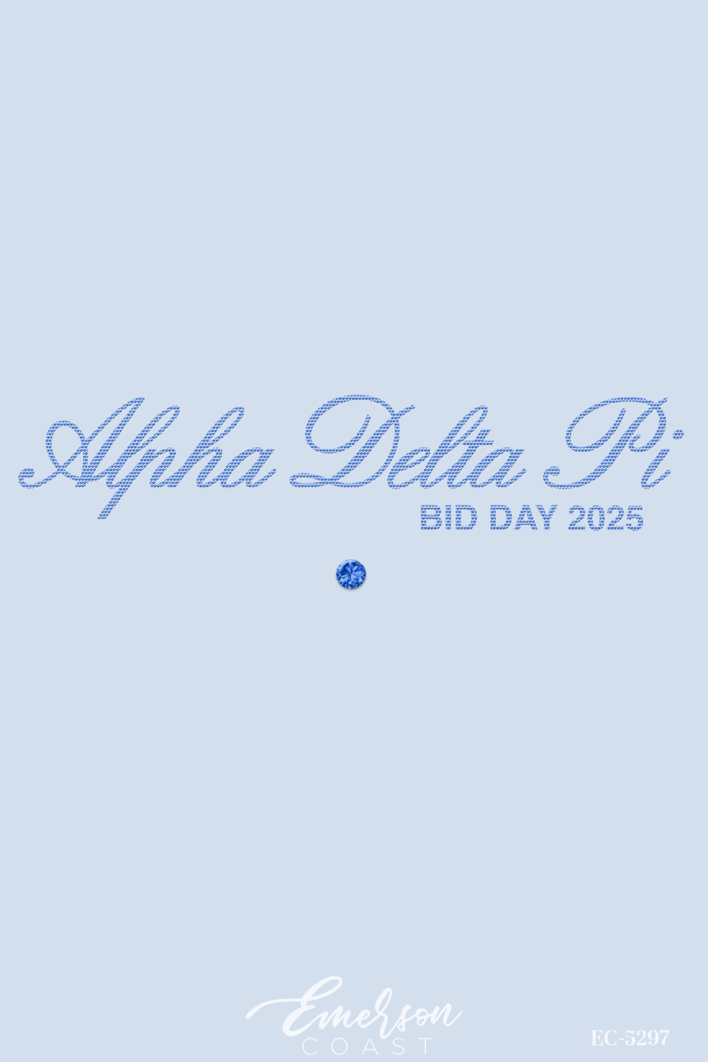 Alpha Delta Pi Rhinestone Bid Day T-Shirt