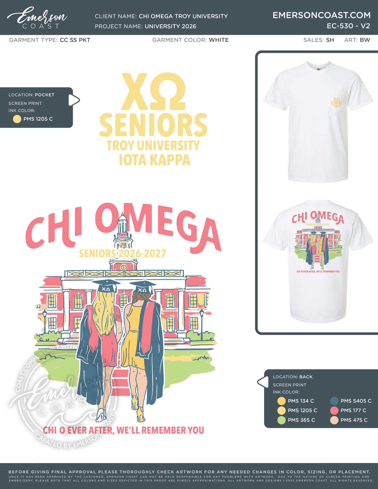EC-530 NEW Chi Omega Troy University Seniors 2026-PR
