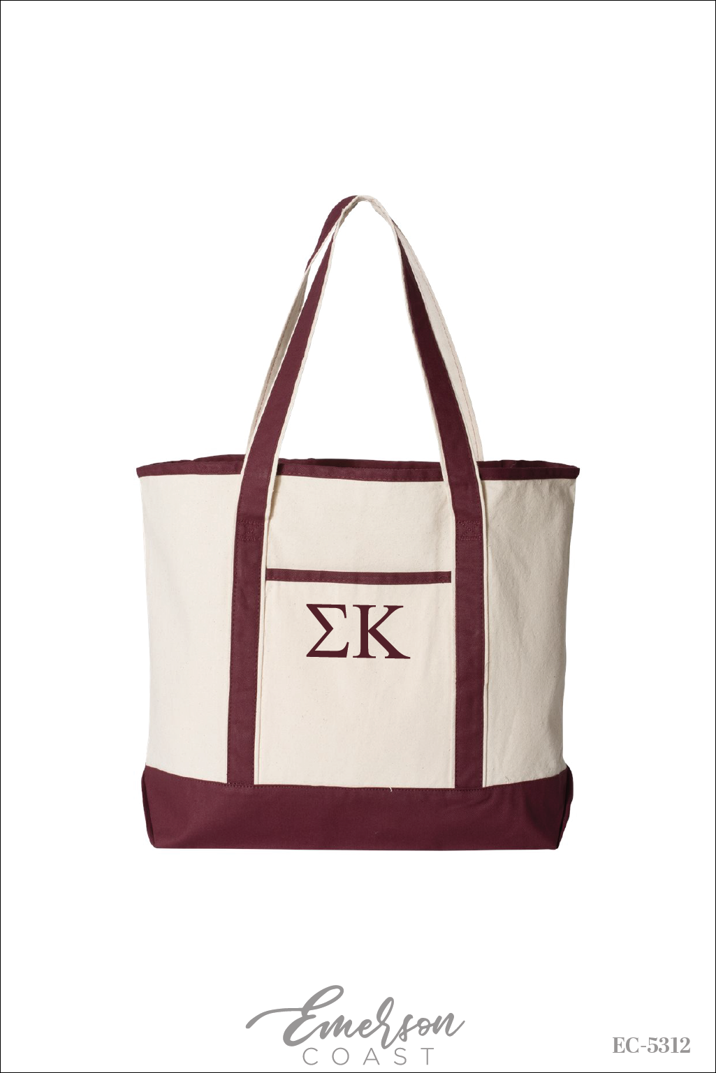 Sigma Kappa Maroon Bid Day Tote