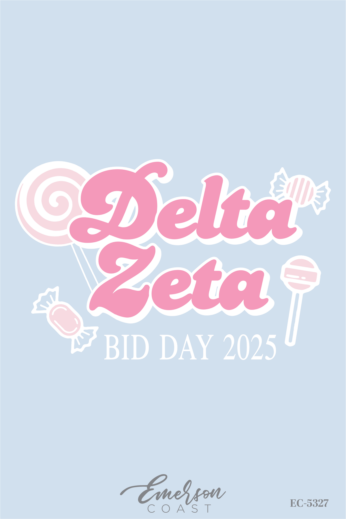Delta Zeta Candy Bid Day T-Shirt