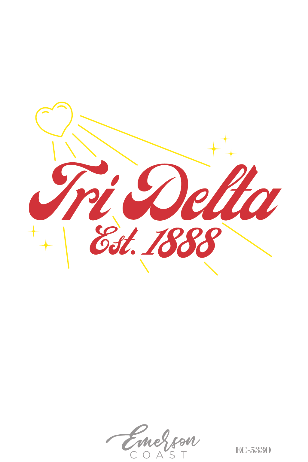 Delta Delta Delta Shining Heart PR T-Shirt