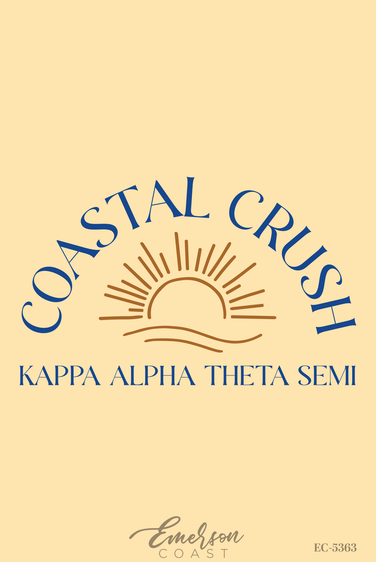 Kappa Alpha Theta Coastal Crush Formal T-Shirt