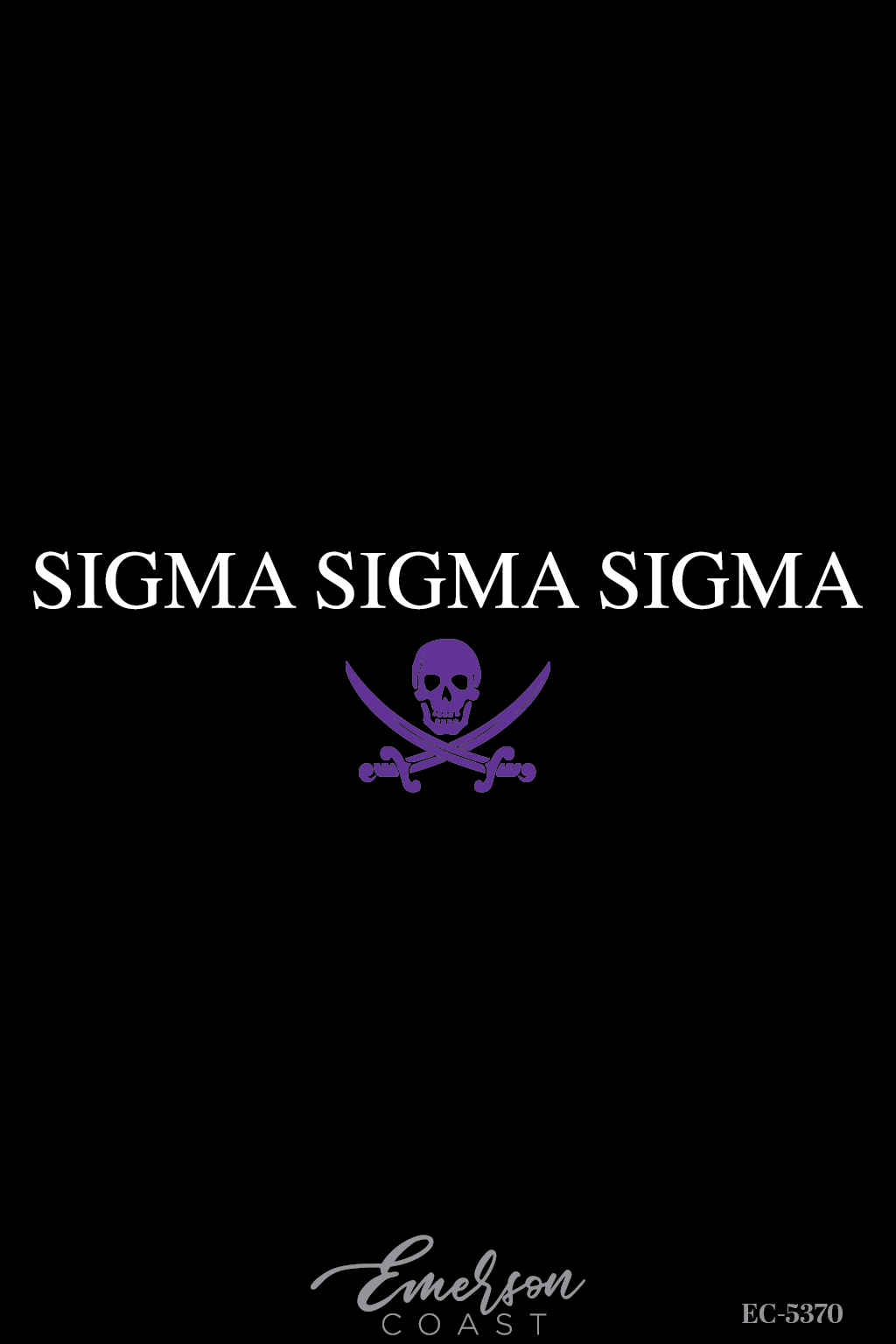 Sigma Sigma Sigma Purple Pirate Bid Day T-Shirt