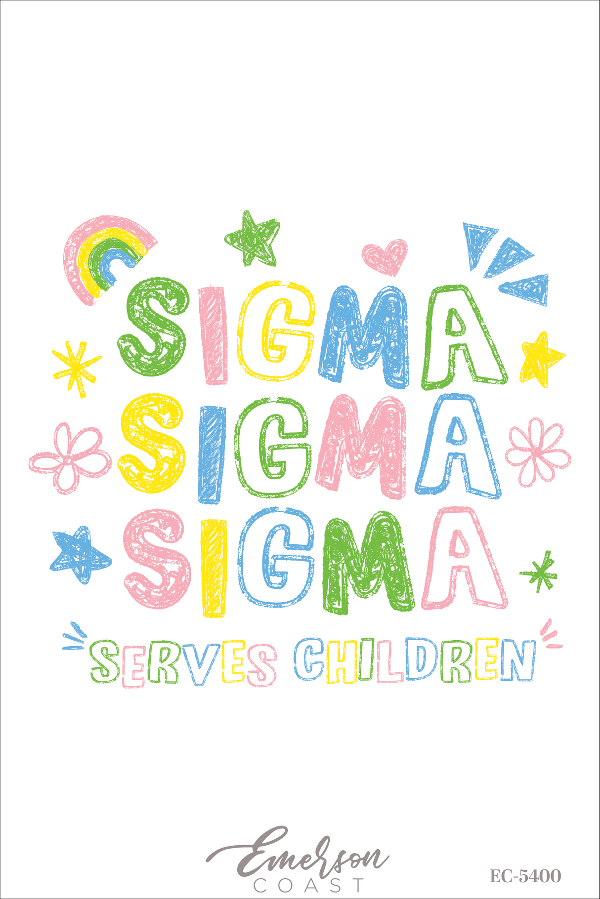 Sigma Sigma Sigma Serves Children Recruitment T-Shirt