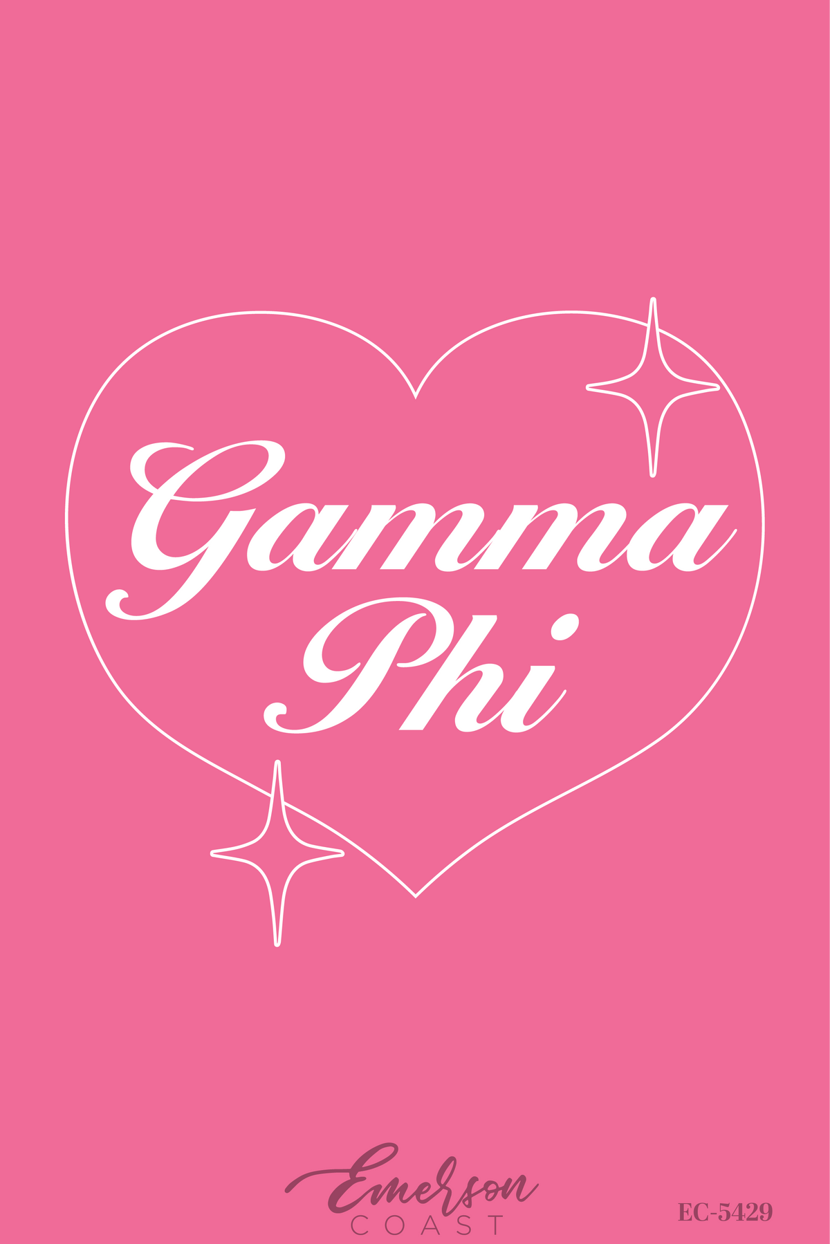 Gamma Phi Beta Sparkle Heart Sweatshirt