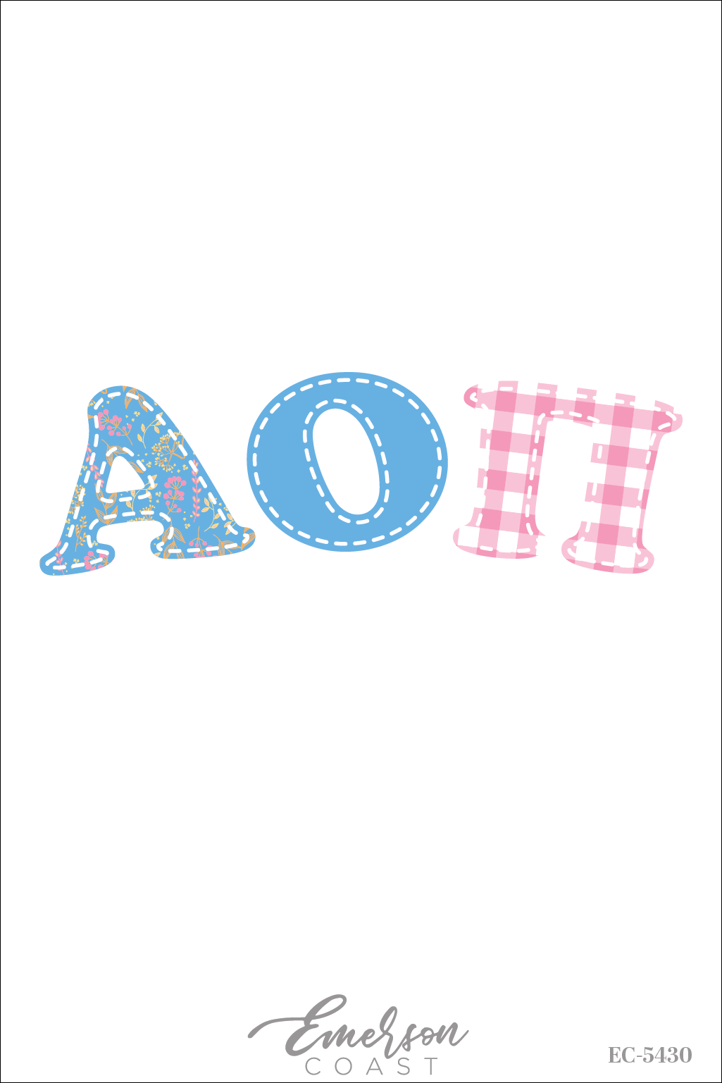 Alpha Omicron Pi Patchwork Work Week T-Shirt