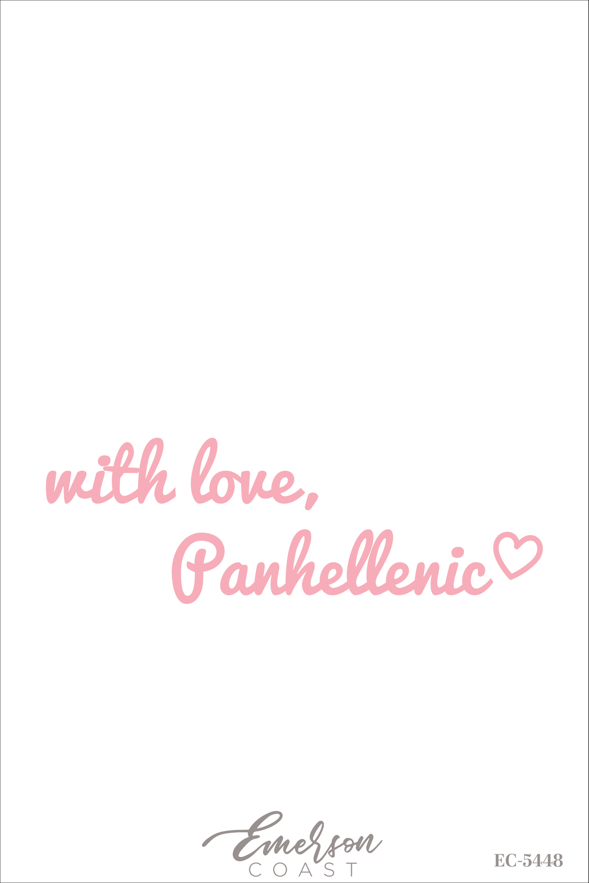 Panhellenic University Of Central Missouri Cursive T-Shirt