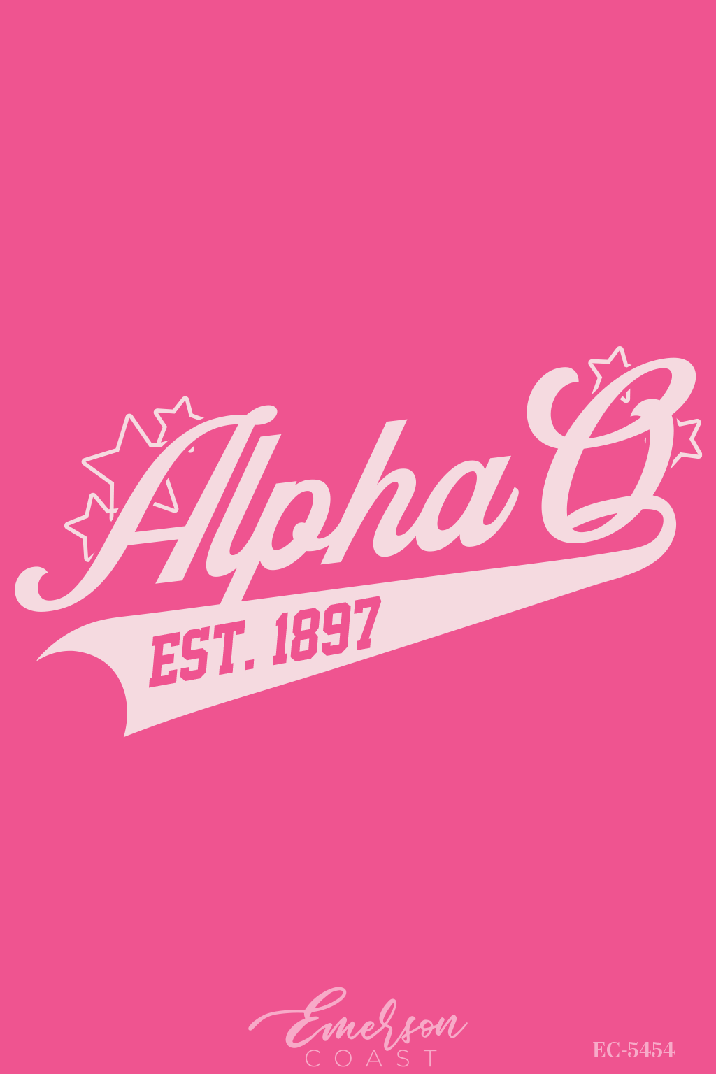 Alpha Omicron Pi Pink Bid Day Jersey